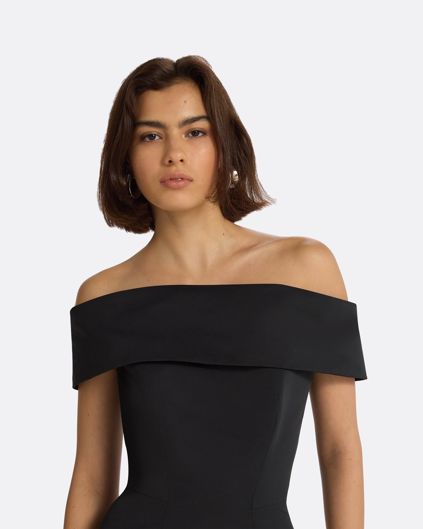 Kristiana Black Midi Dress