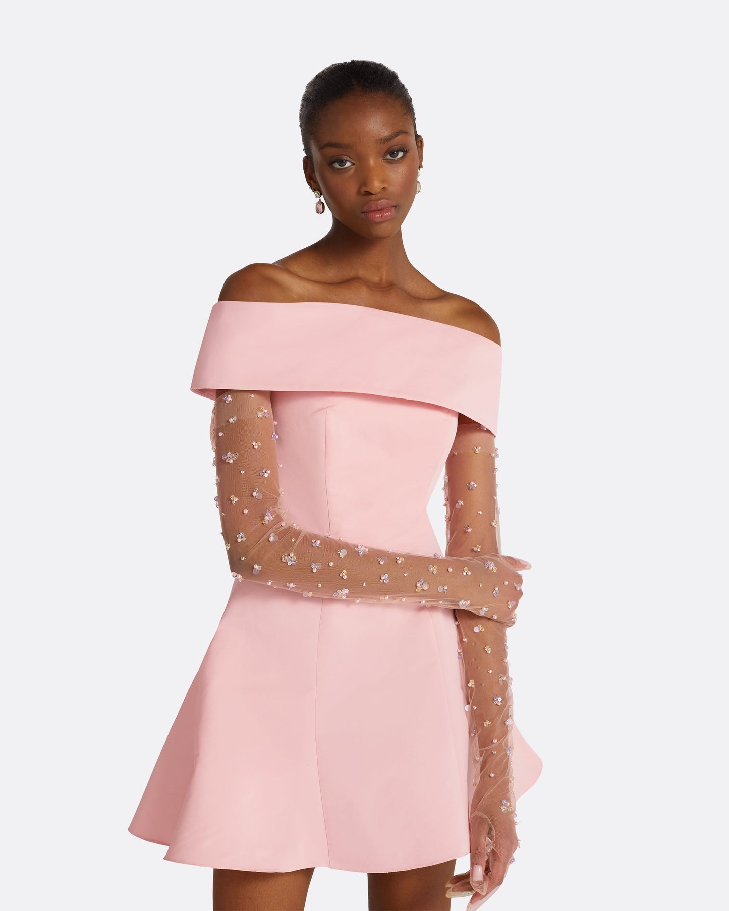 Krissty Peony Blush Mini Dress