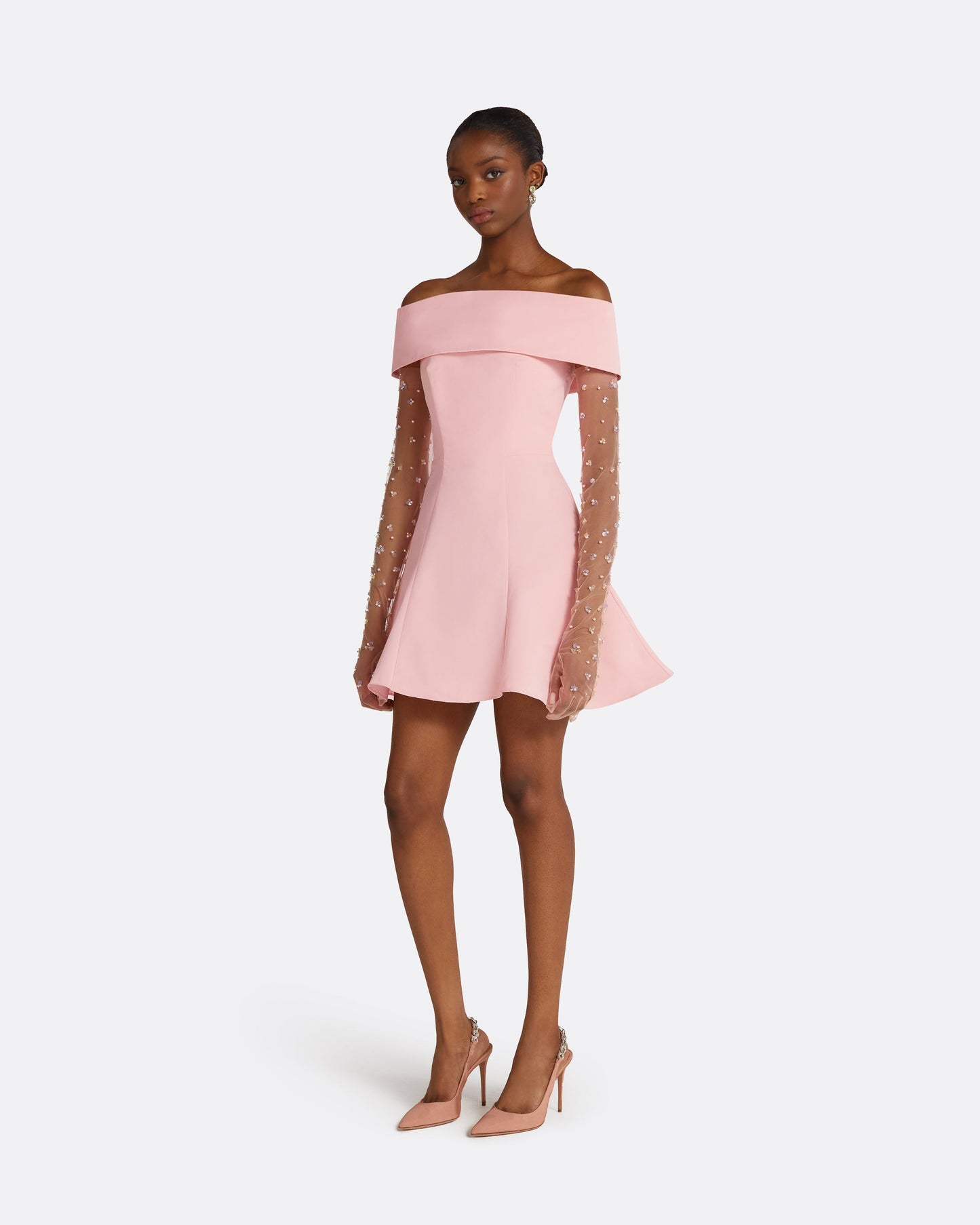 Krissty Peony Blush Mini Dress