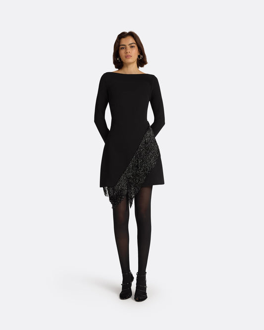 Corrina Black Short Dress