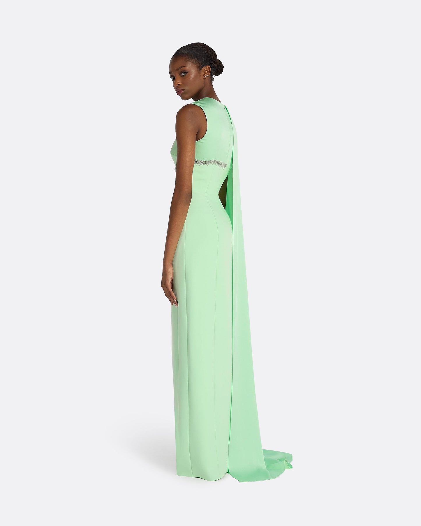 Rotha Brook Green Long Dress