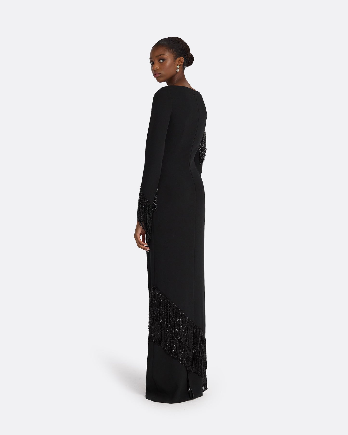 Costella Black Long Dress