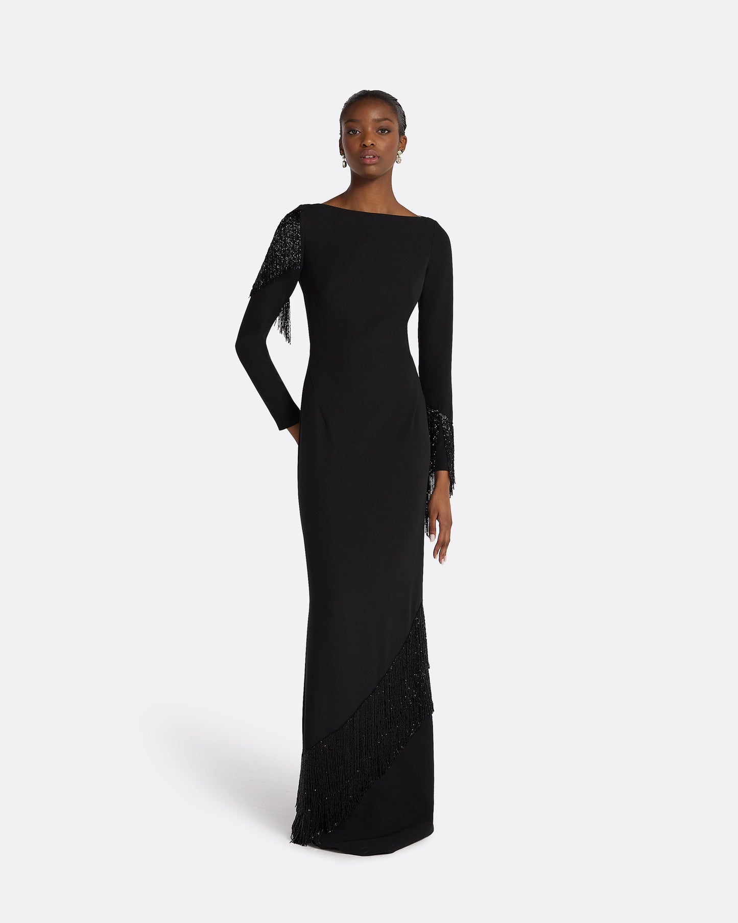 Costella Black Long Dress