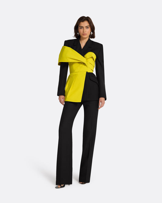 Lenalle Black & Chartreuse Jacket