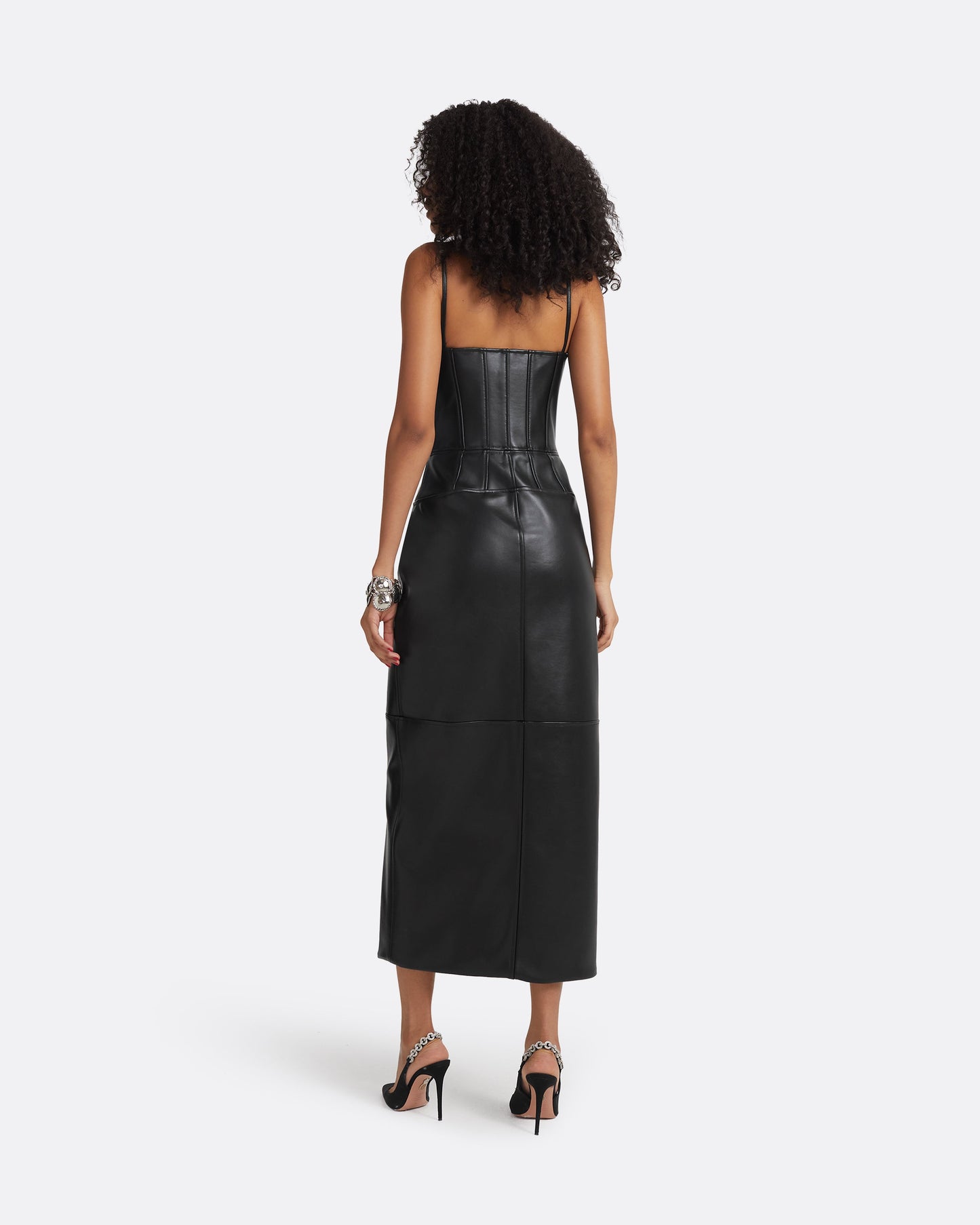 Chelle Black Midi Dress