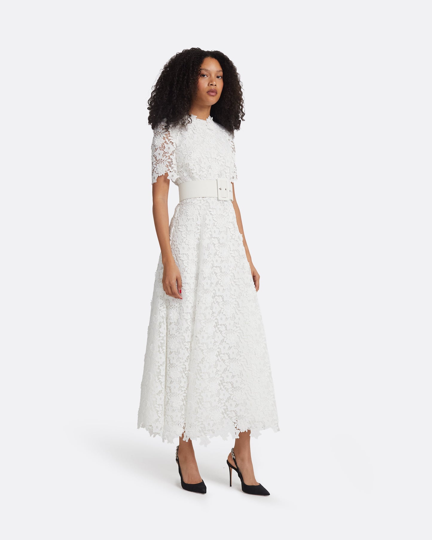 Rolie Ivory Midi Dress