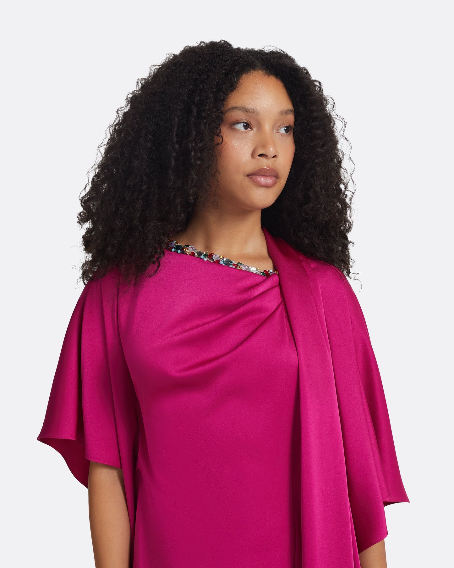 Reda Granita Embroidered Long Dress