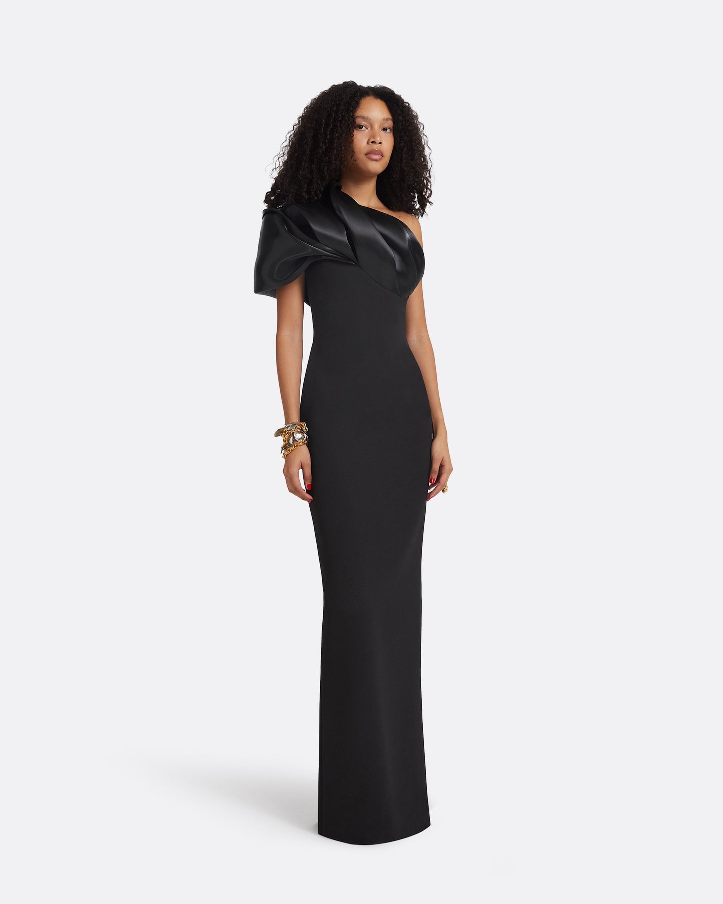 Porto Black Long Dress