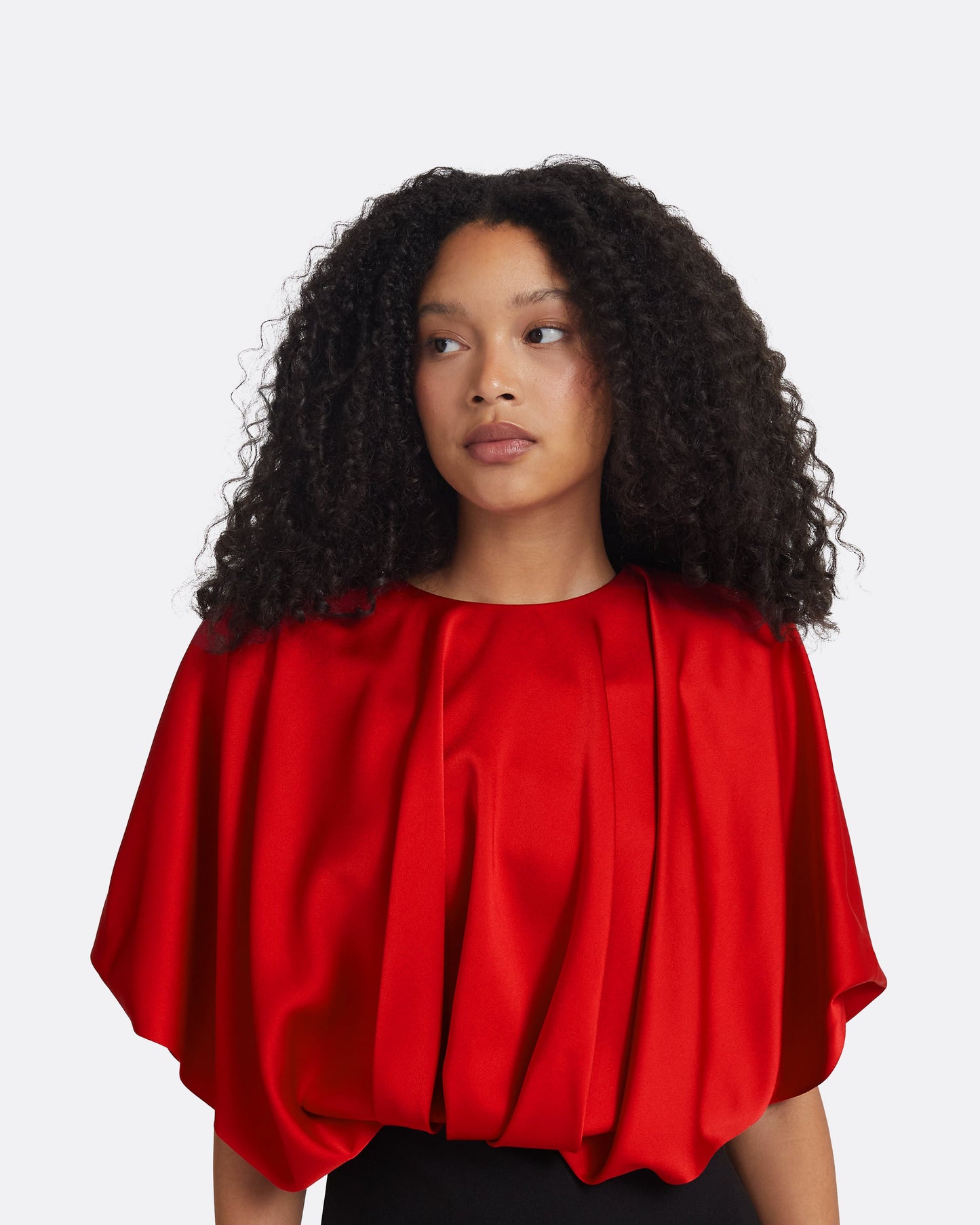 Lucinda Black & Cherry Red Long Dress