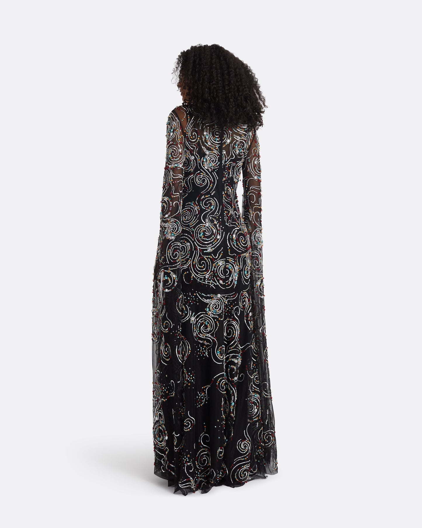 Talina Black Long Dress