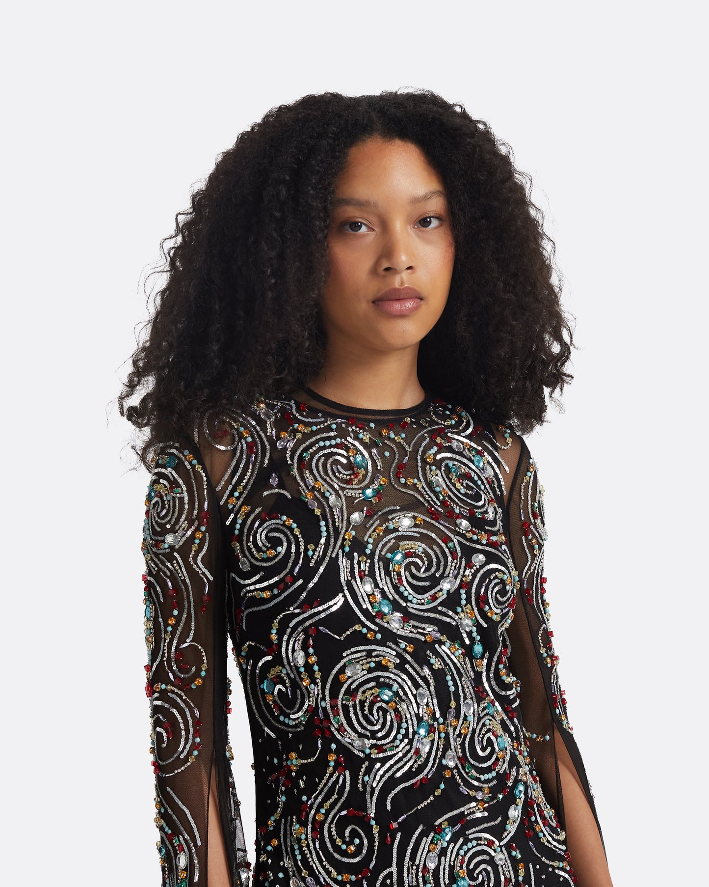 Talina Black Long Dress