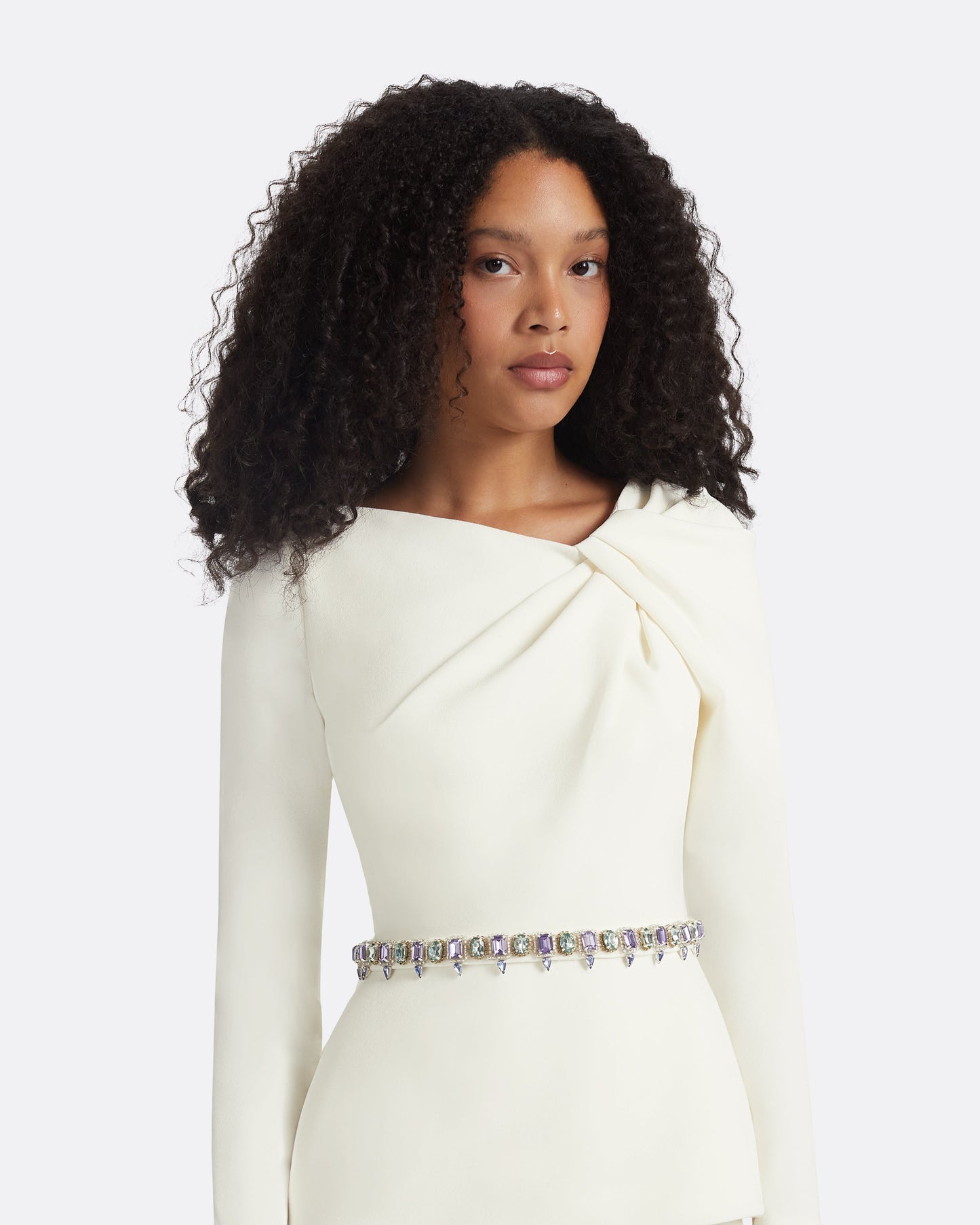 Manya Ivory Embroidered Top