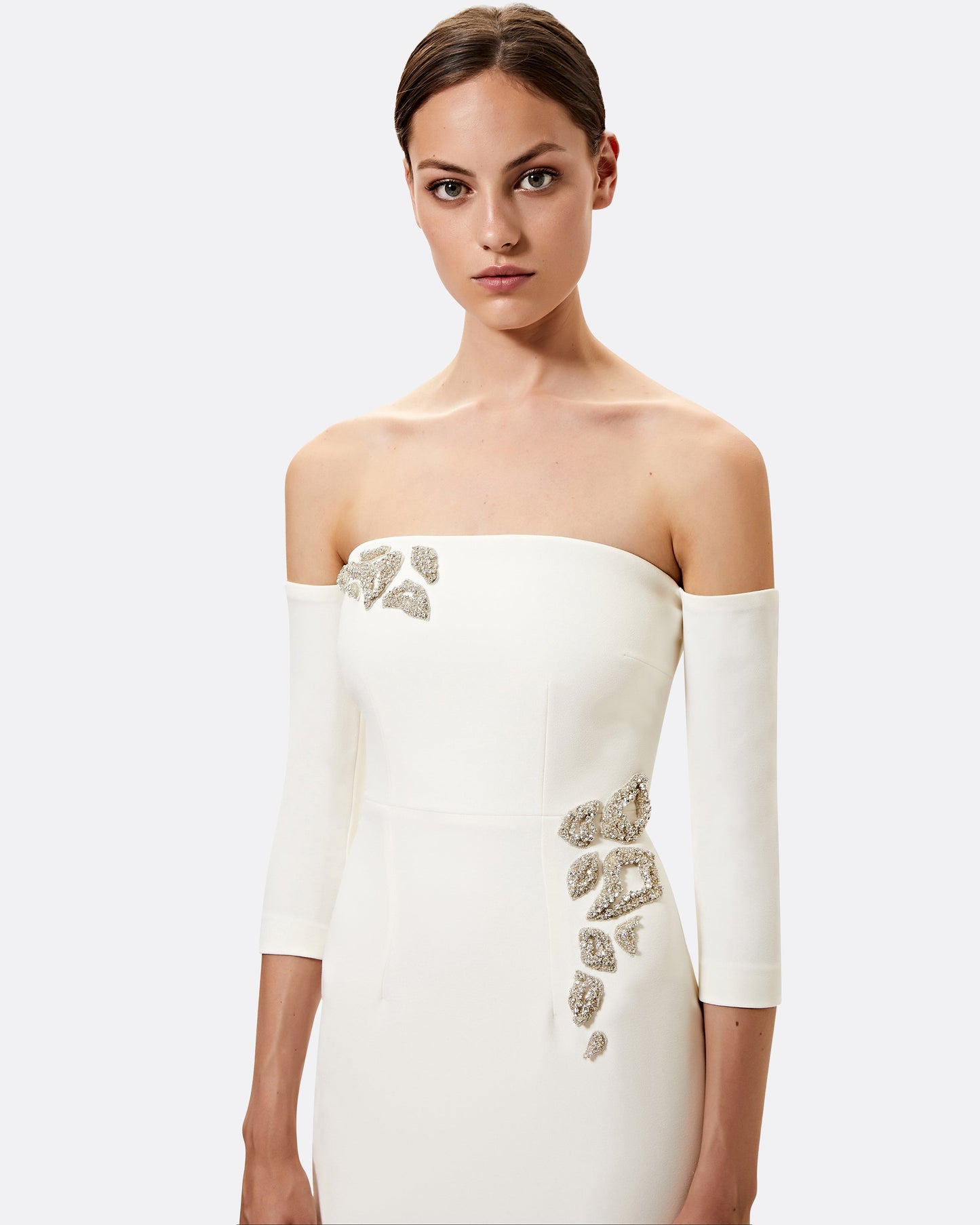 Celiana Embroidered Long Dress