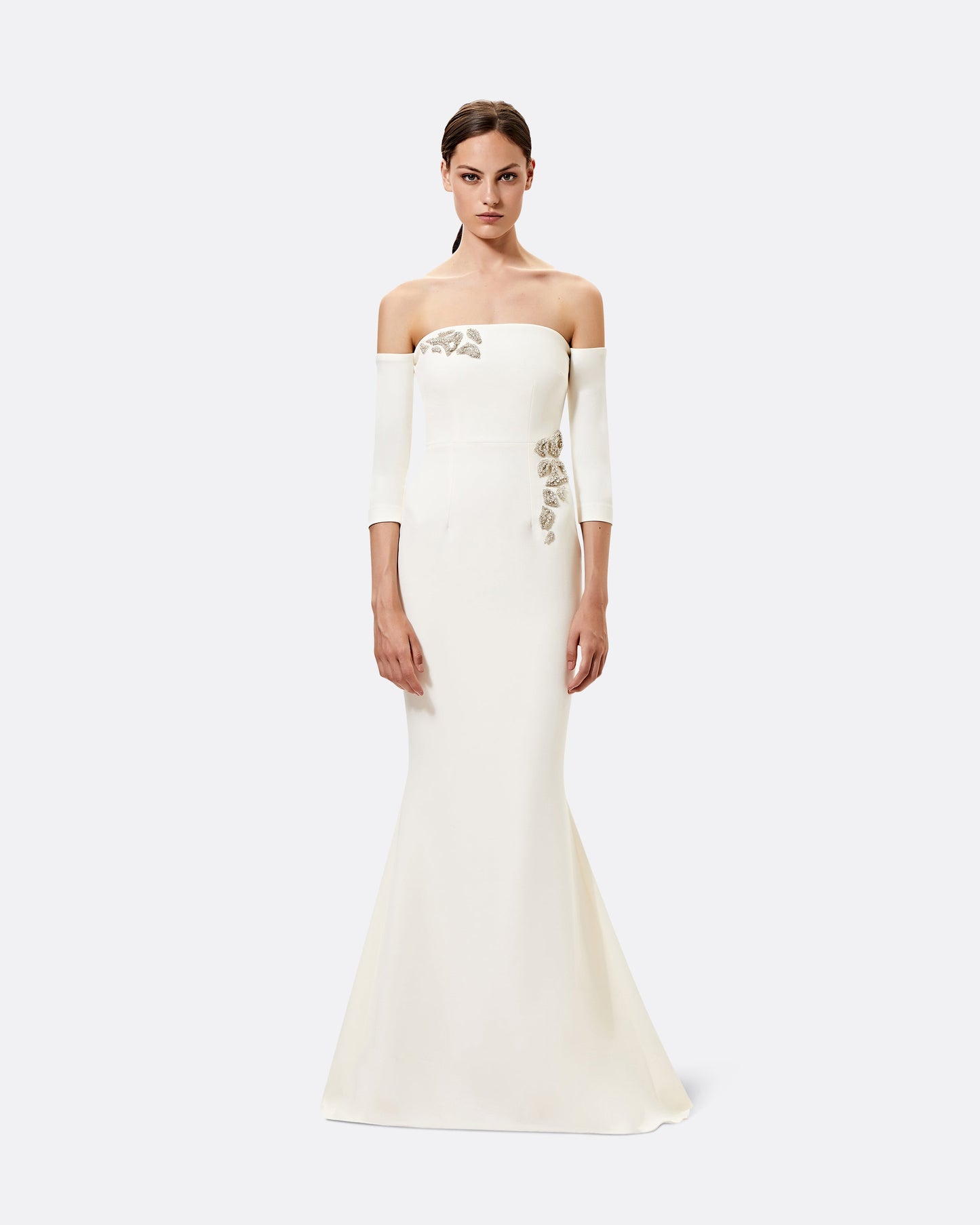 Celiana Embroidered Long Dress