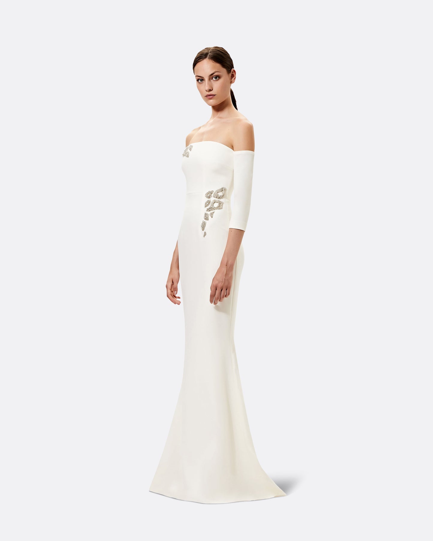 Celiana Embroidered Long Dress