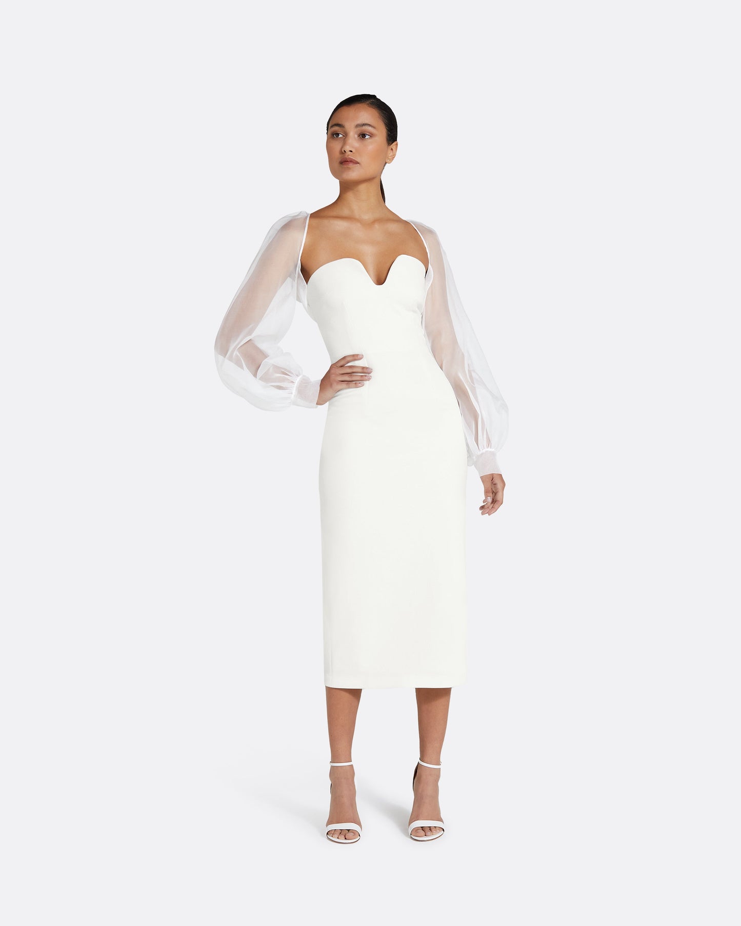 Catalina Ivory Midi Dress
