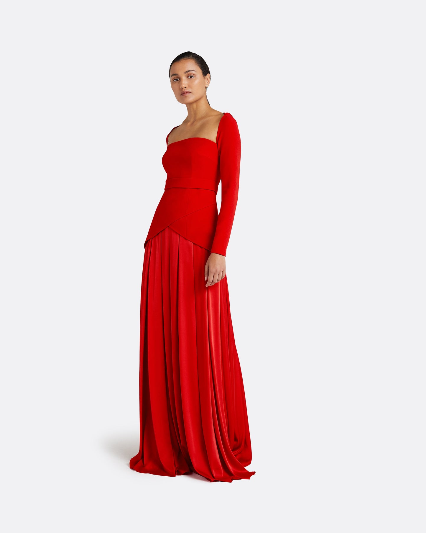 Desta Cherry Red Long Dress
