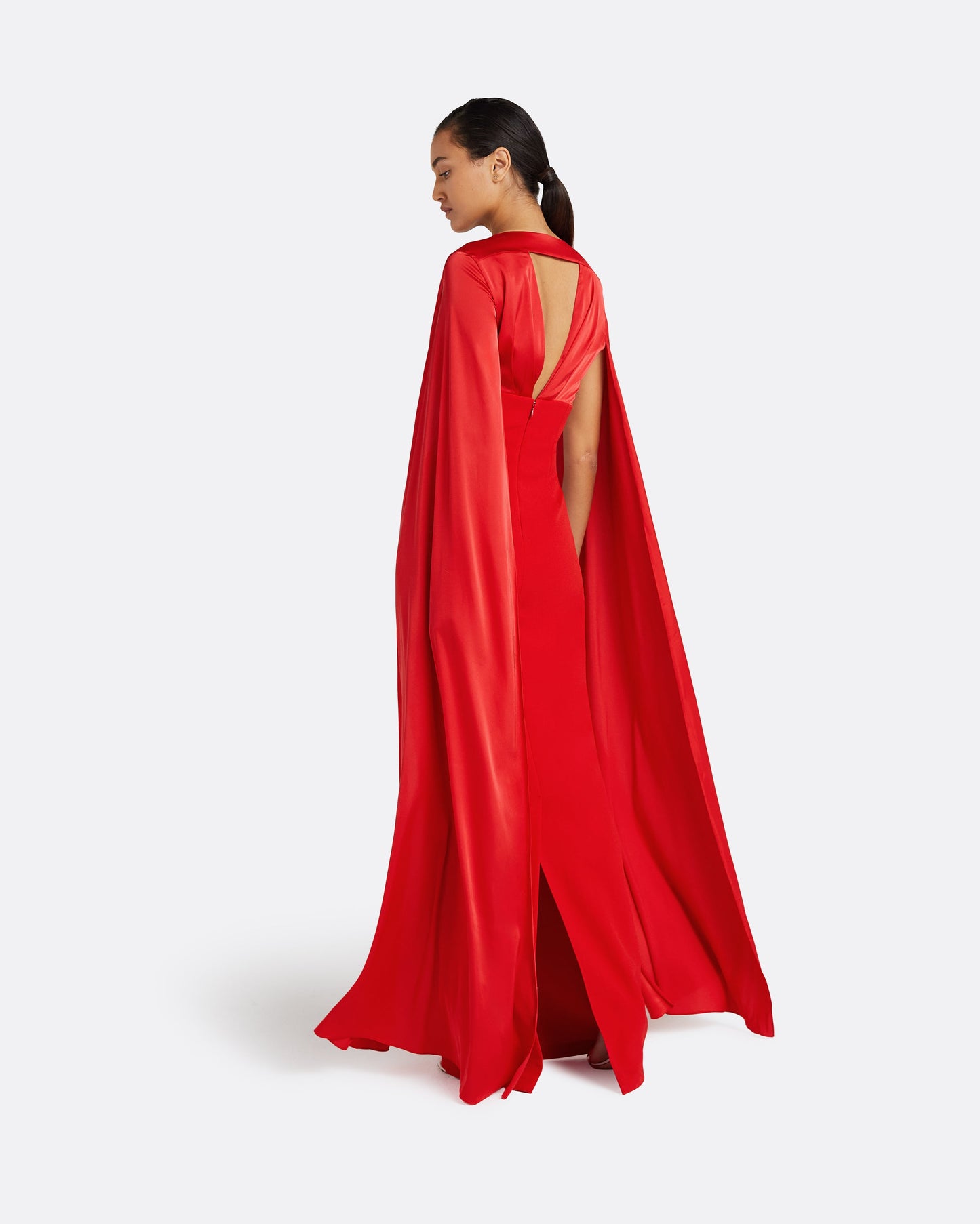 Angelina Cherry Red Long Dress