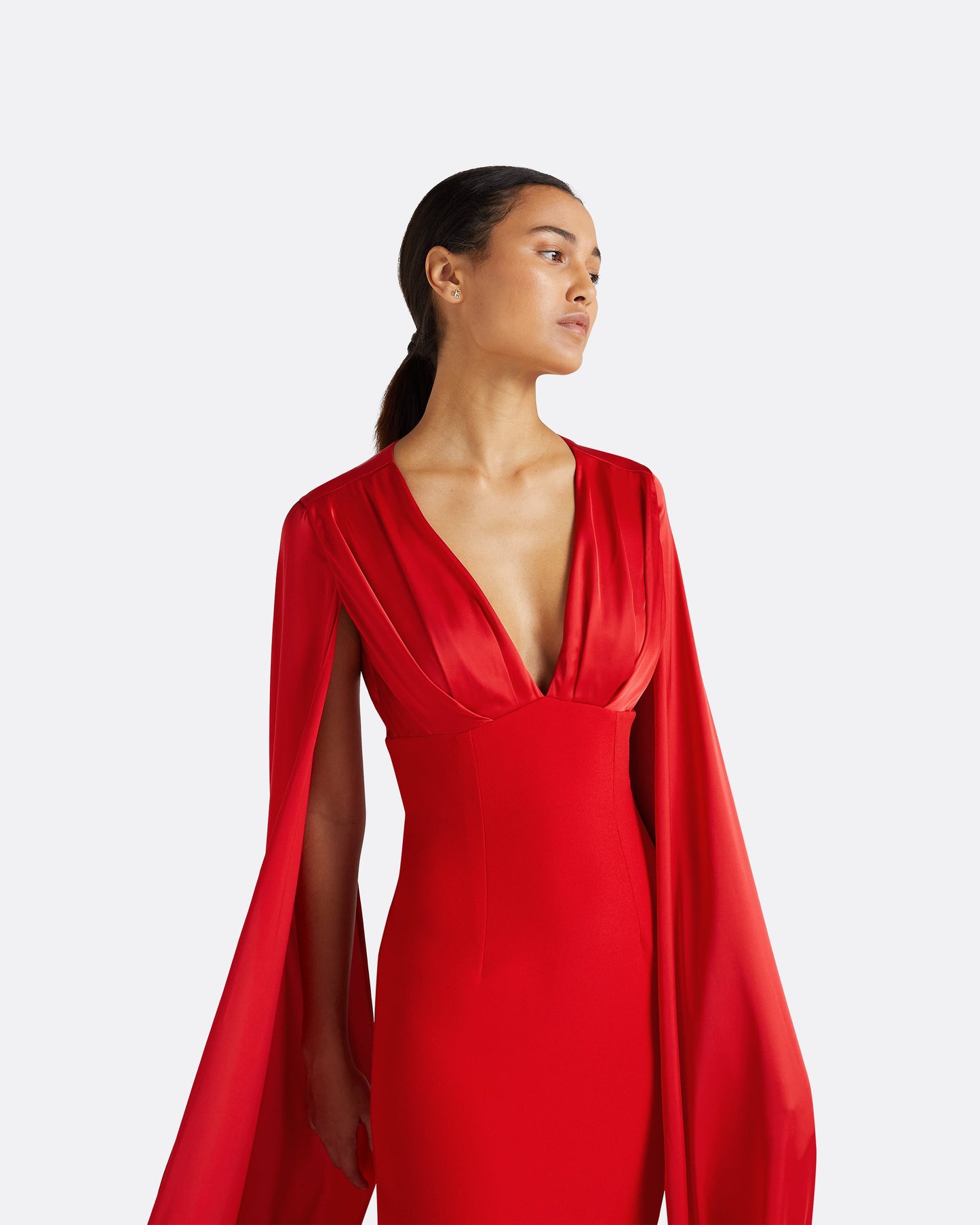 Angelina Cherry Red Long Dress