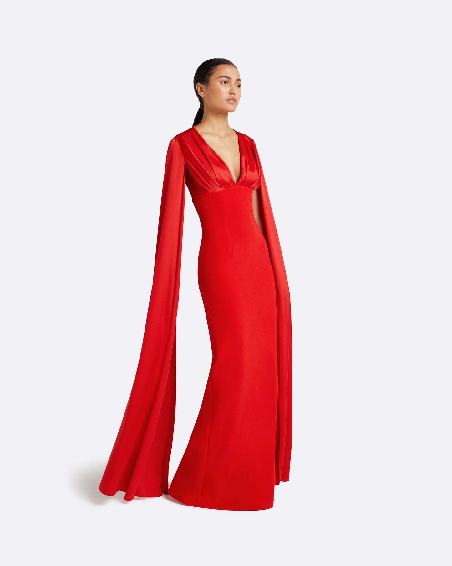 Angelina Cherry Red Long Dress