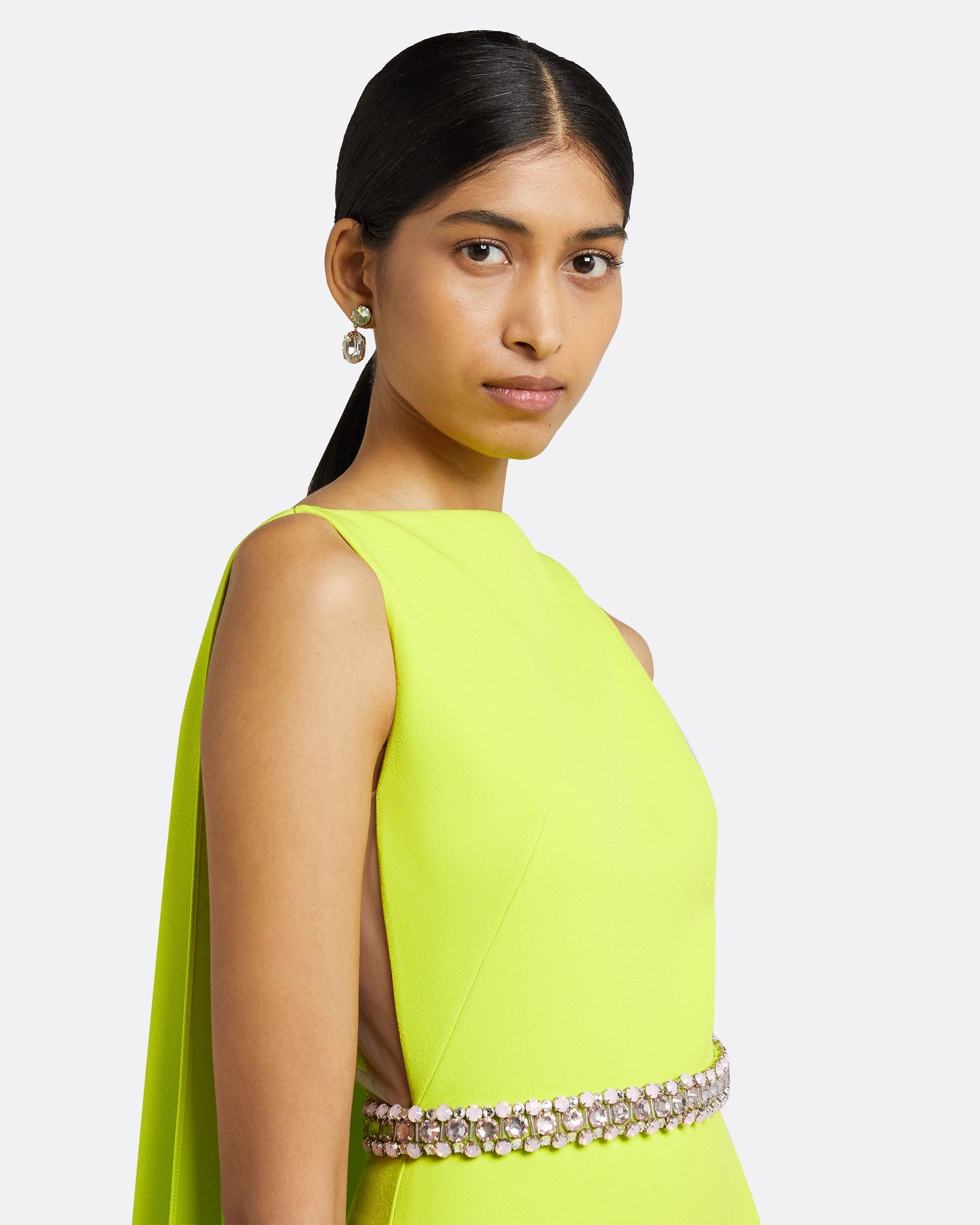 Ginevra Tendershoots Long Dress With Embroidered Belt