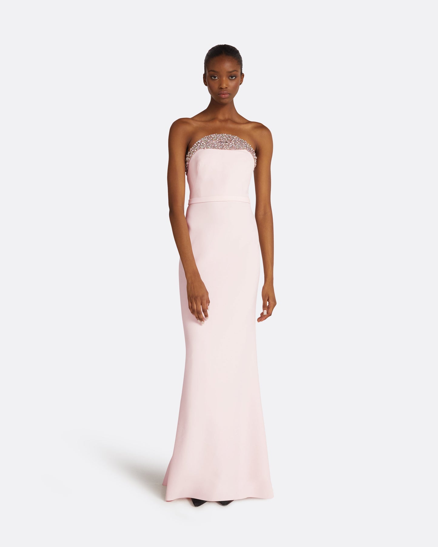 Donatella Barely Pink Long Dress