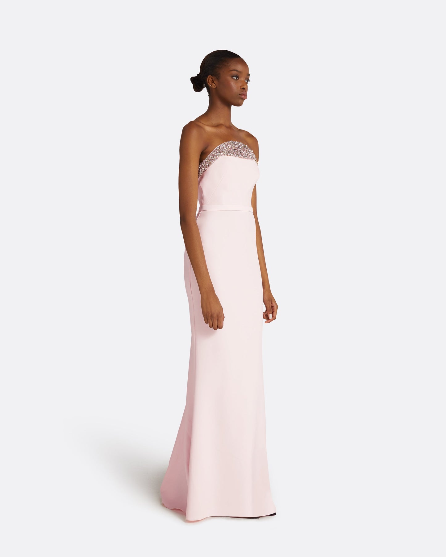 Donatella Barely Pink Long Dress