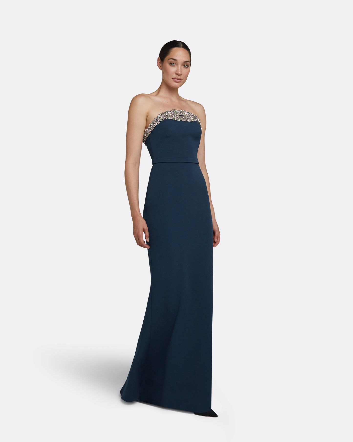 Donatella Ink Blue Long Dress