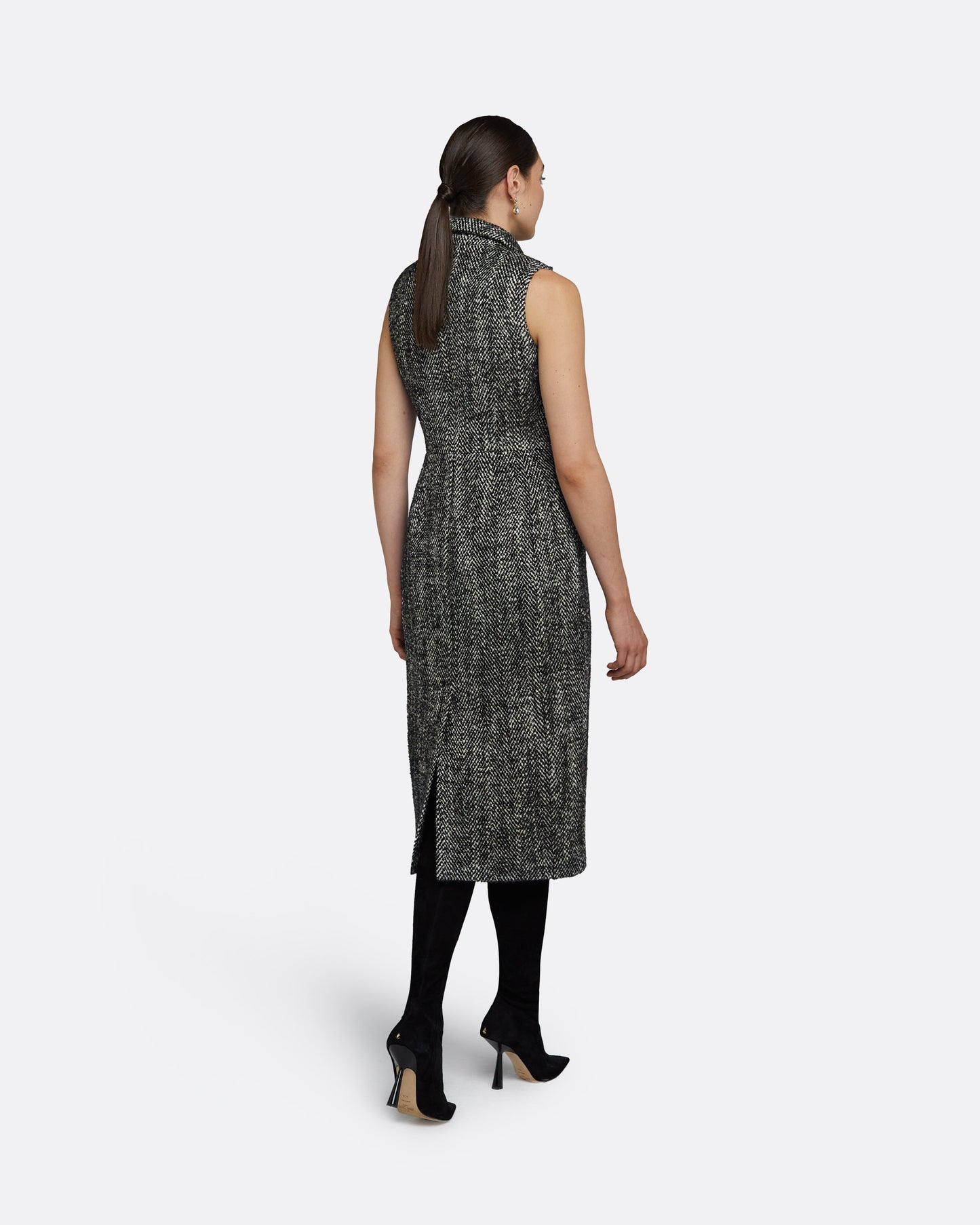 Ennis Black Wool Coat