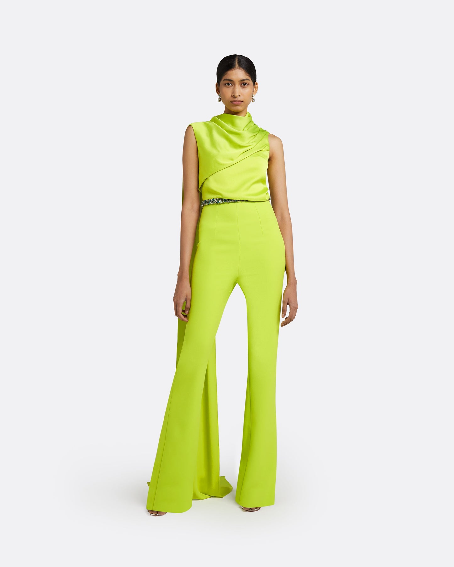 Cara Tendershoots Jumpsuit With Embroidered Belt