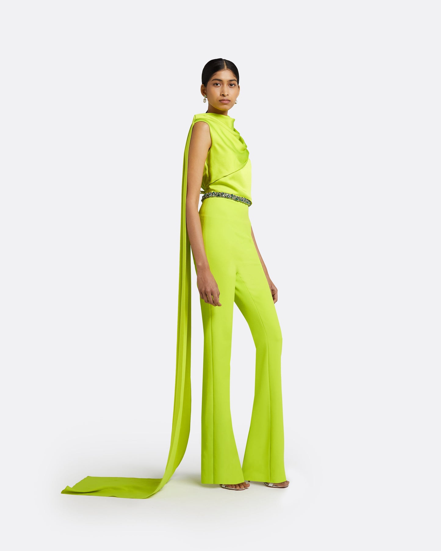 Cara Tendershoots Jumpsuit With Embroidered Belt