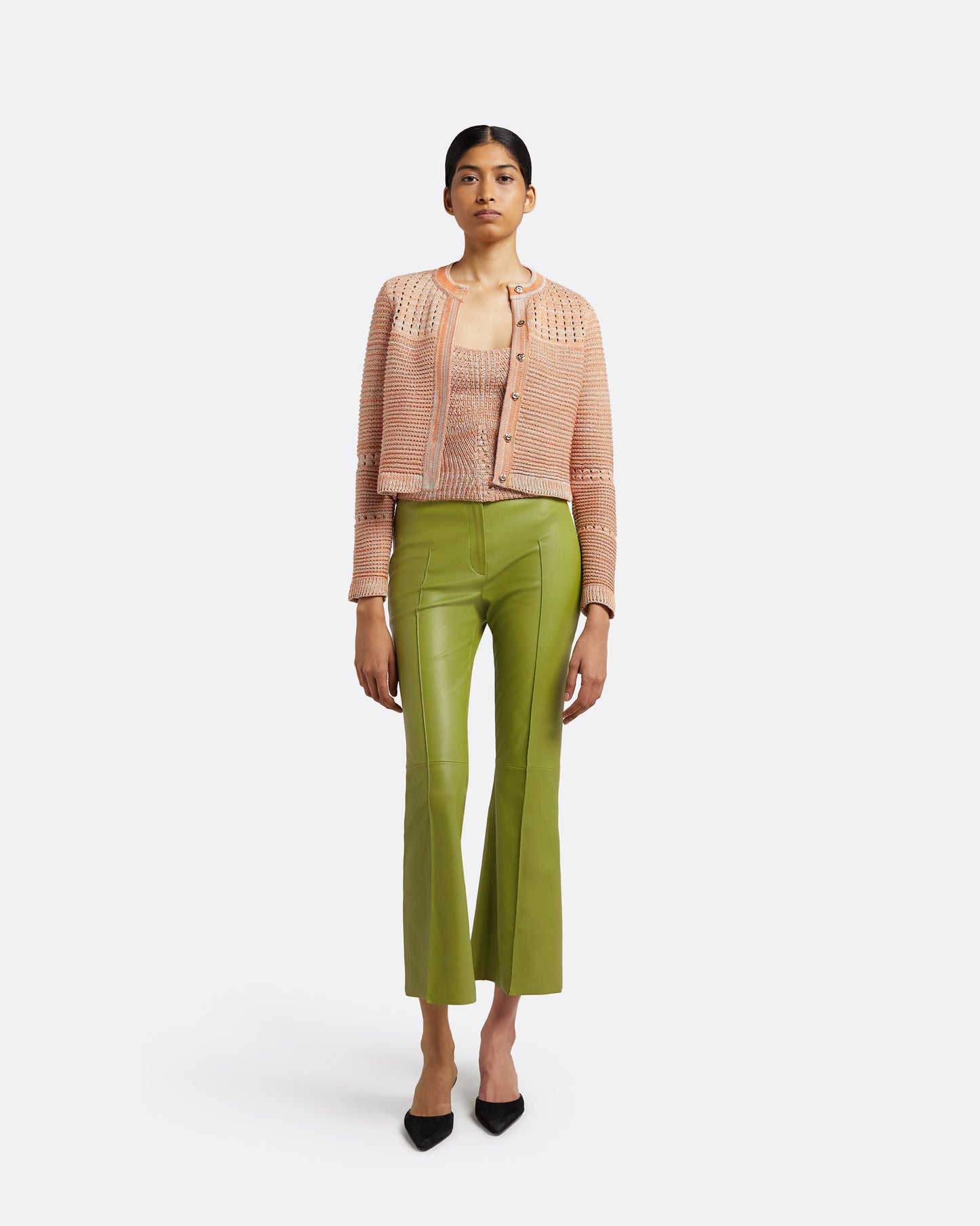 Mari Woodbine Vegan Leather Trousers
