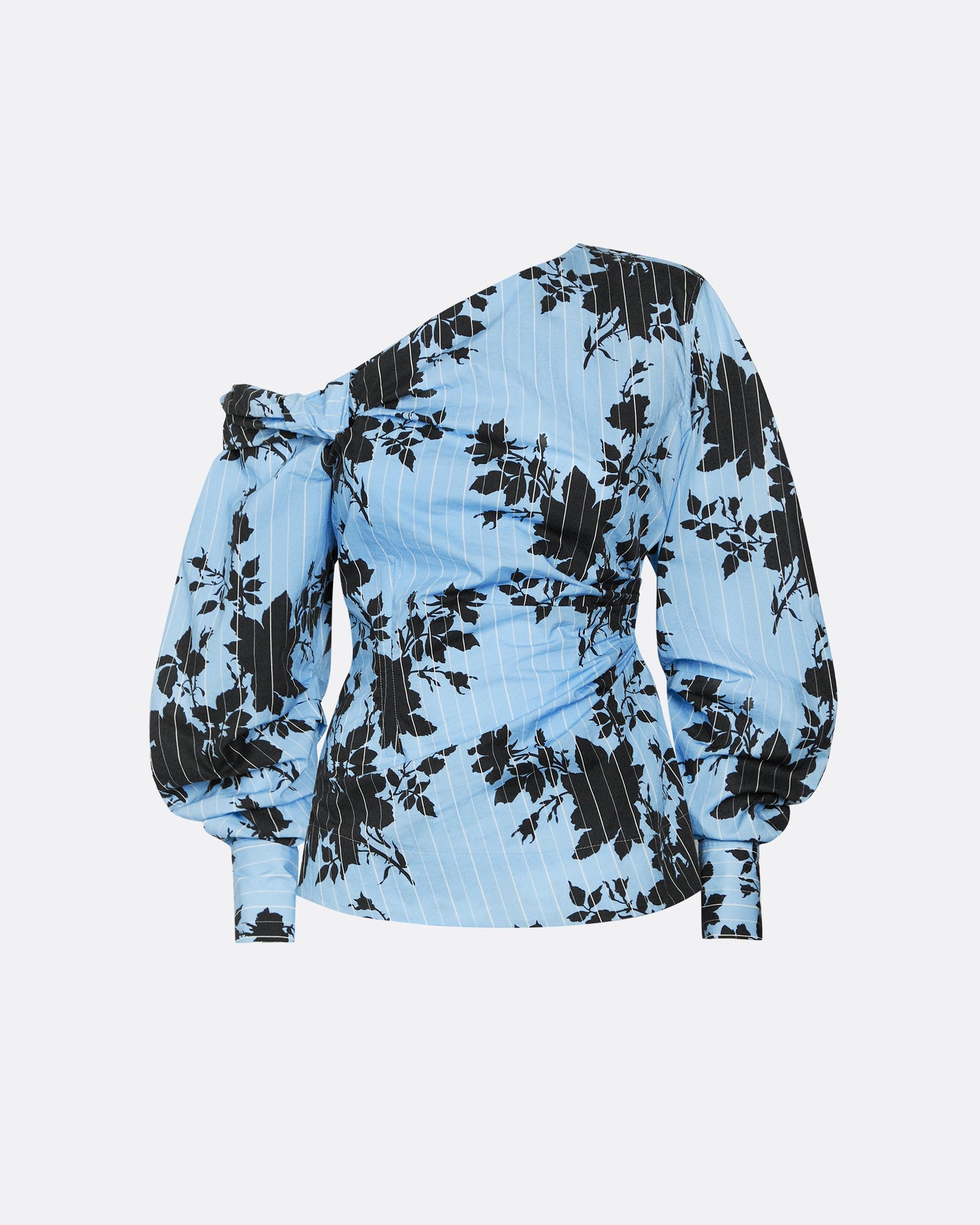 Jo Pale Blue & Black Top