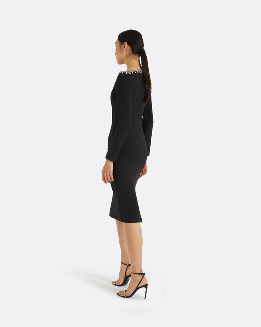 Smyth Black Midi Dress