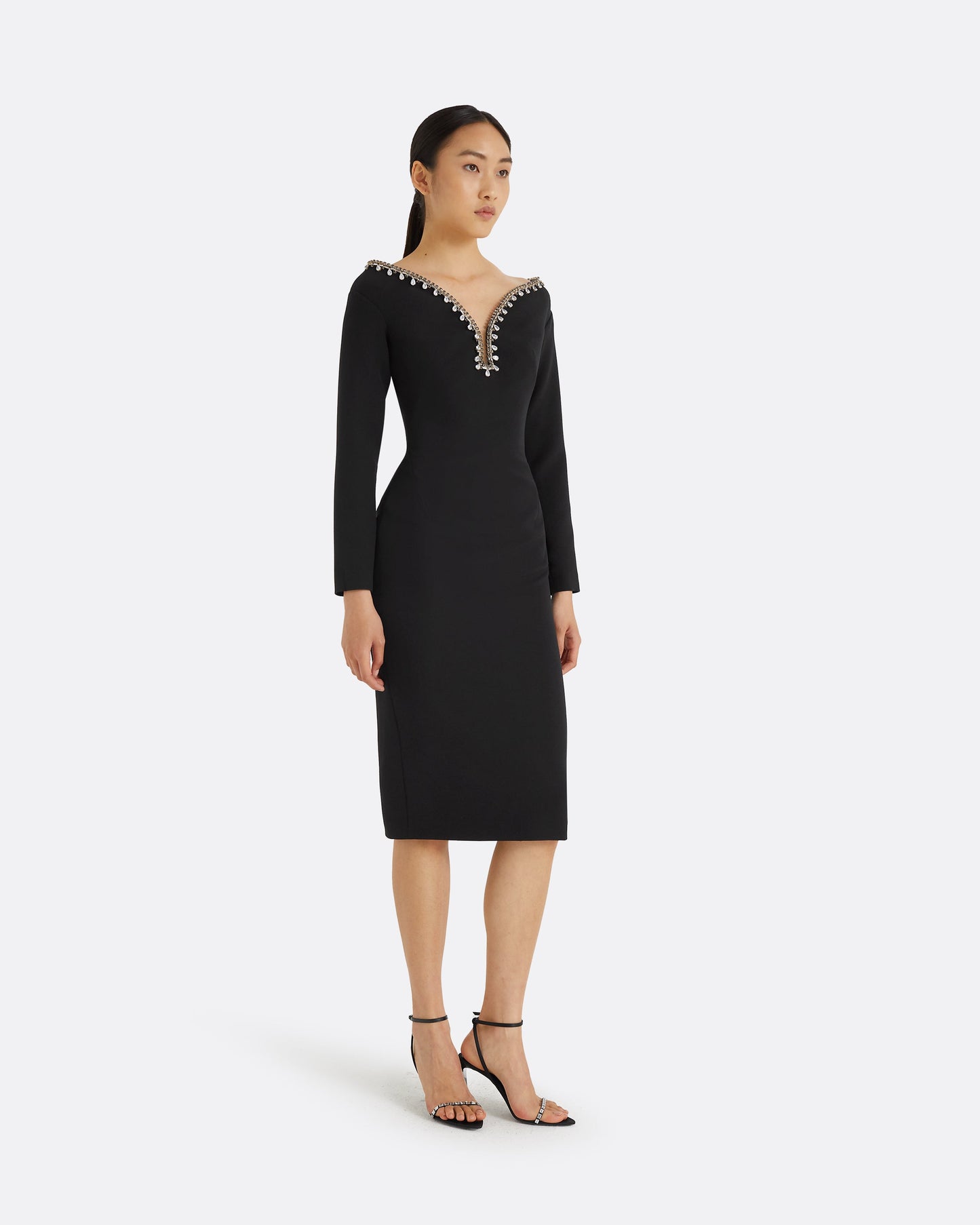 Smyth Black Midi Dress