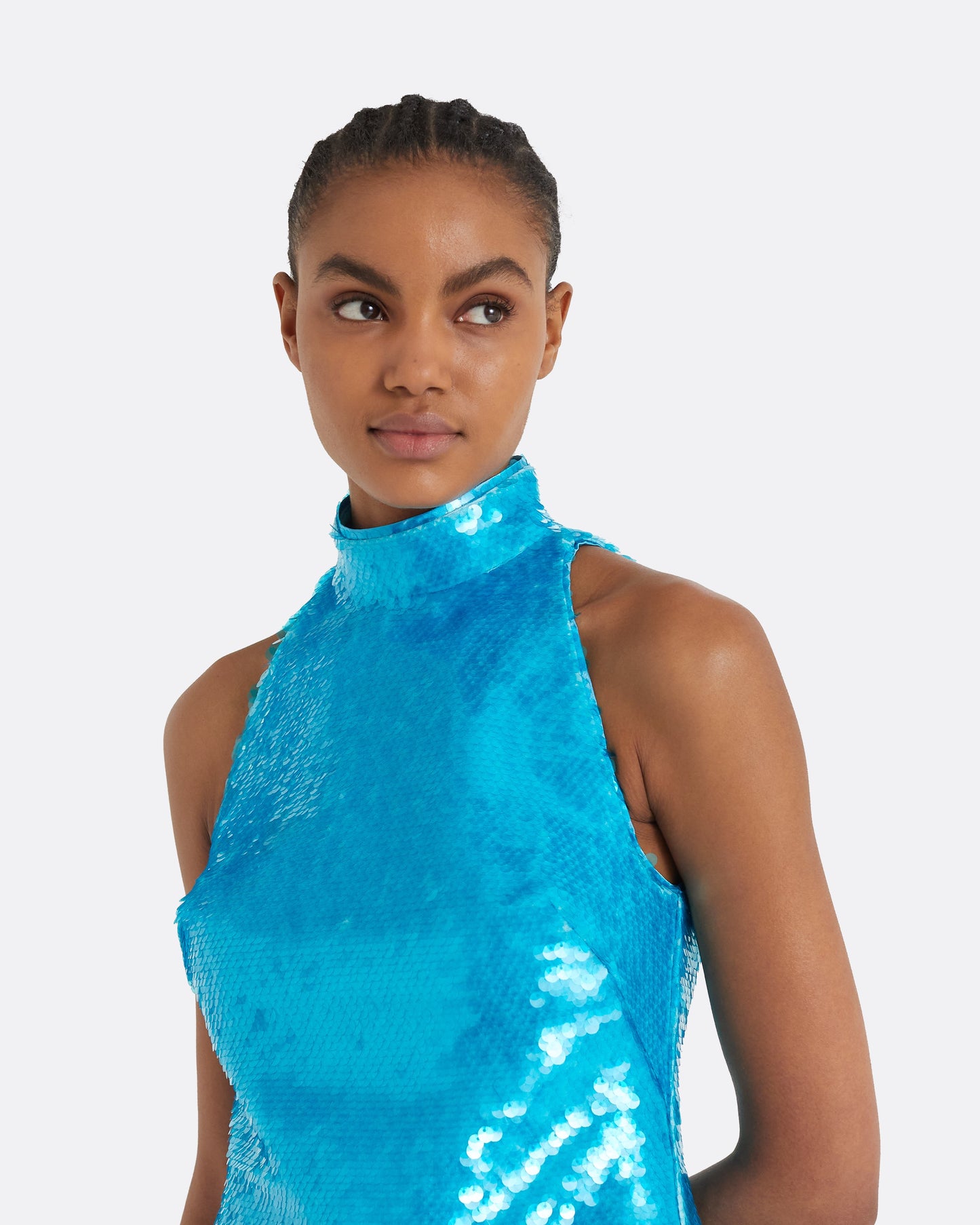 Edie Aquamarine Short Dress