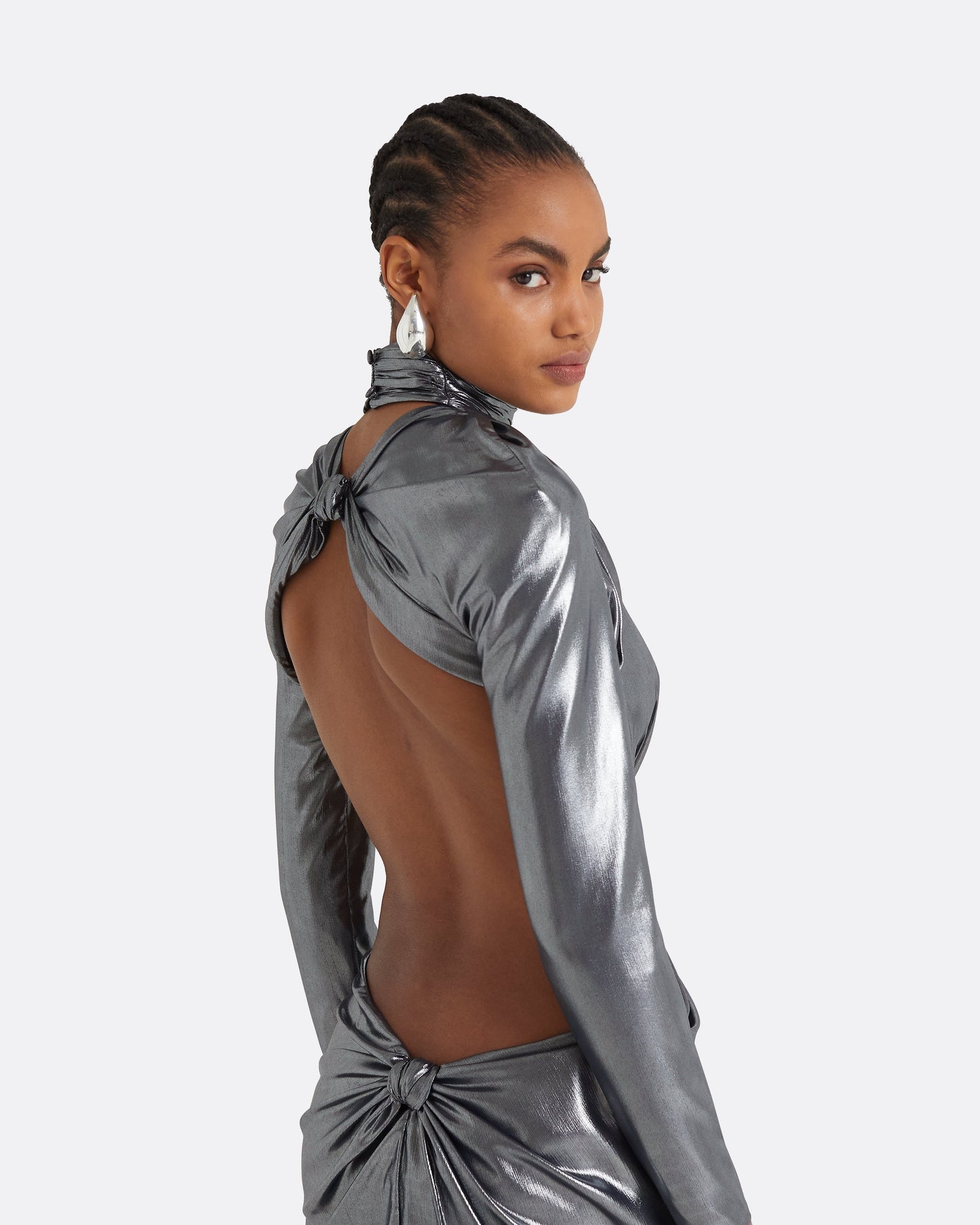 Marlowe Gunmetal Long Dress