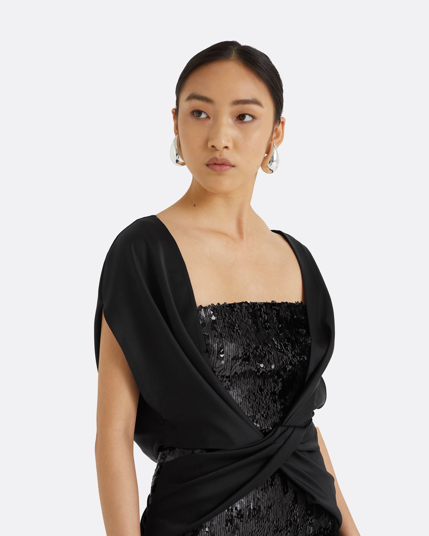 Harri Black Long Dress