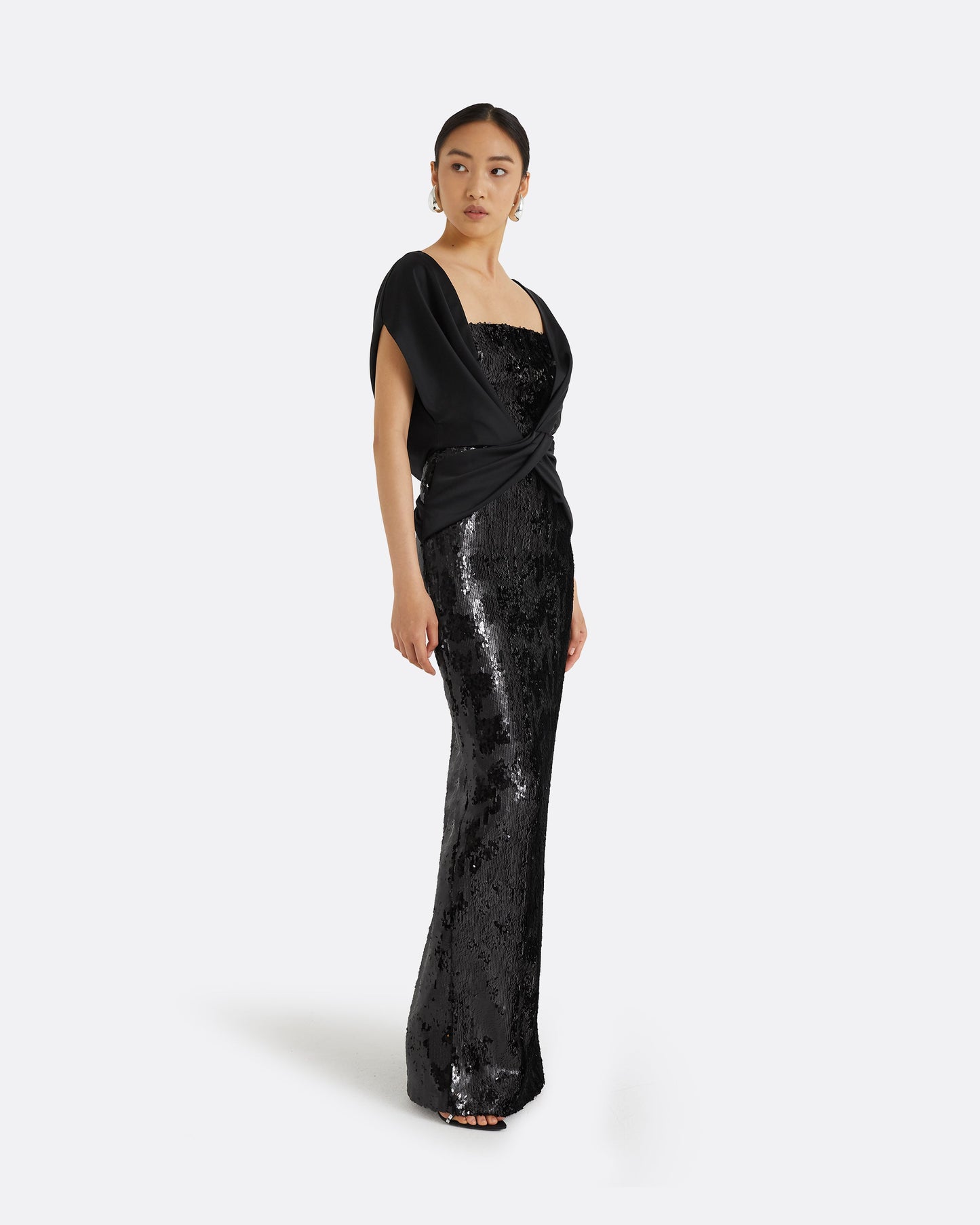 Harri Black Long Dress