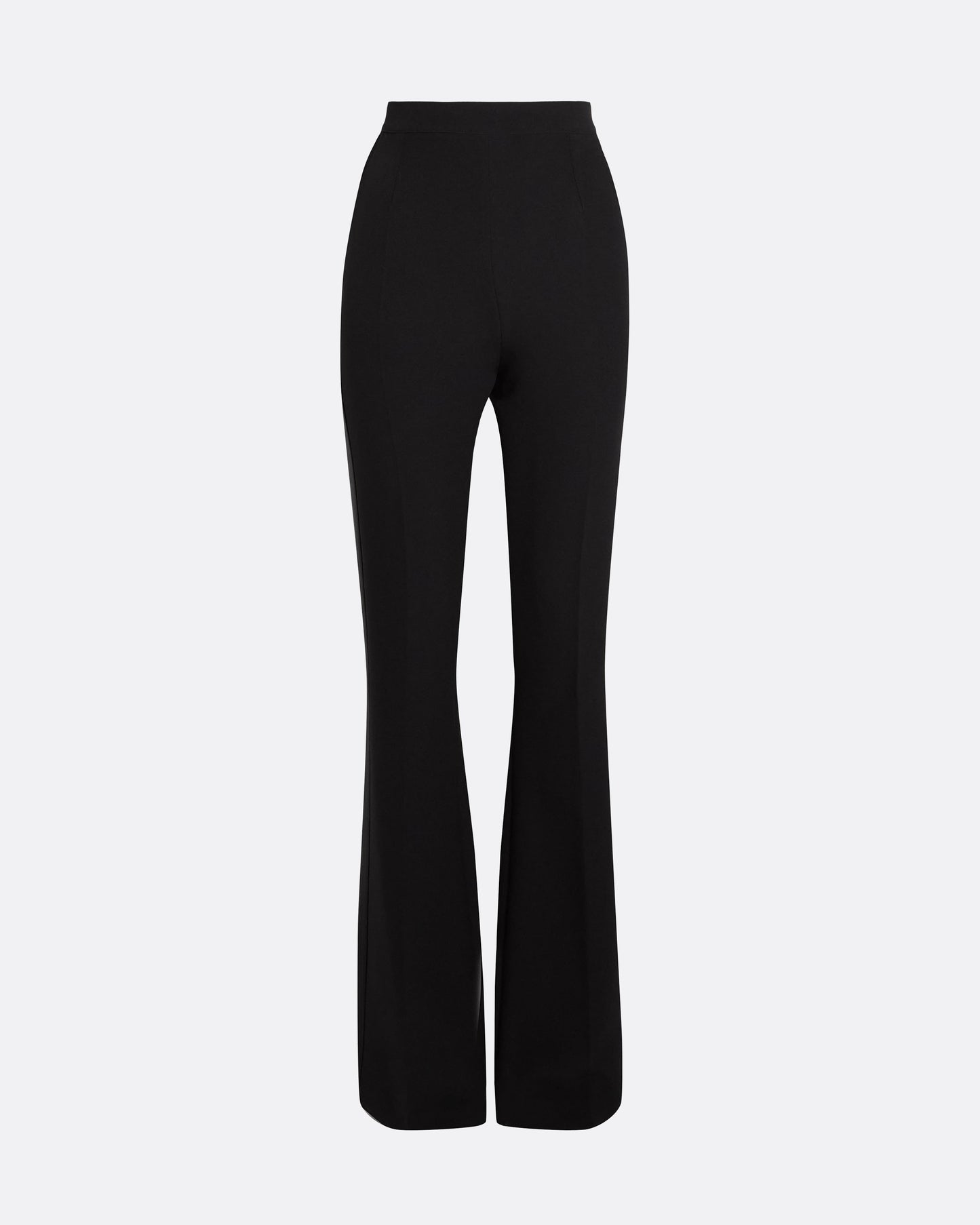 Alexa Black Heavy Crepe & Satin Trousers