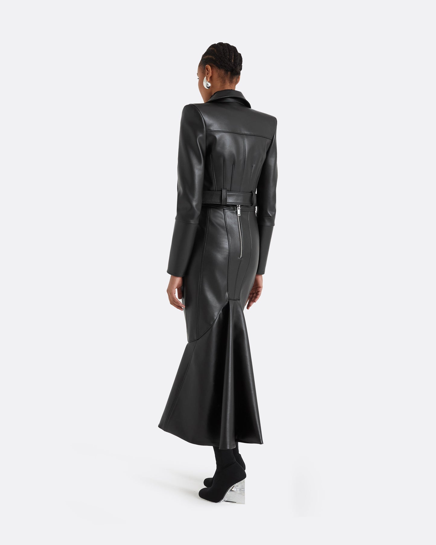 Euphemie Black Vegan Leather Jacket