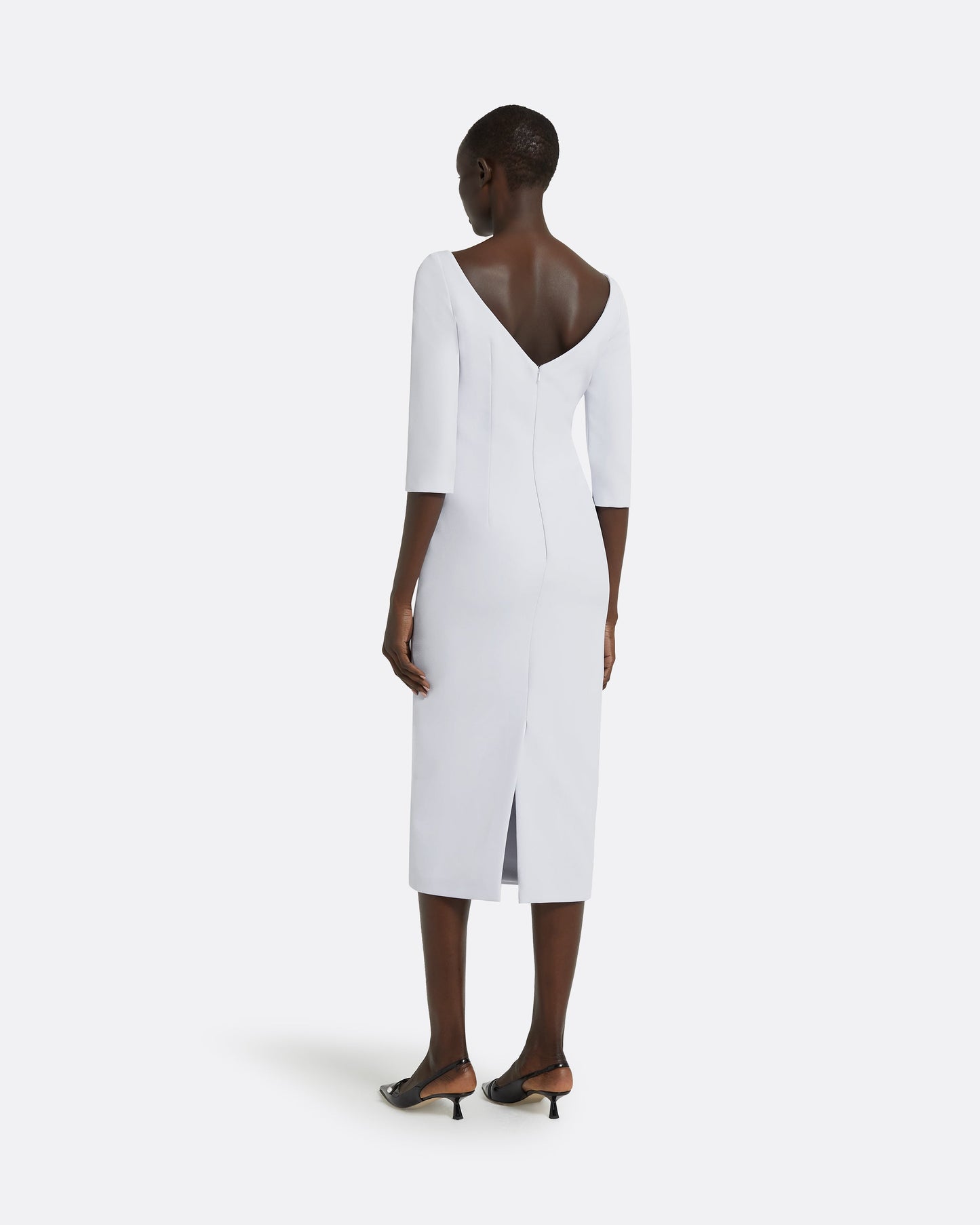 Asena Silk Blue Midi Dress