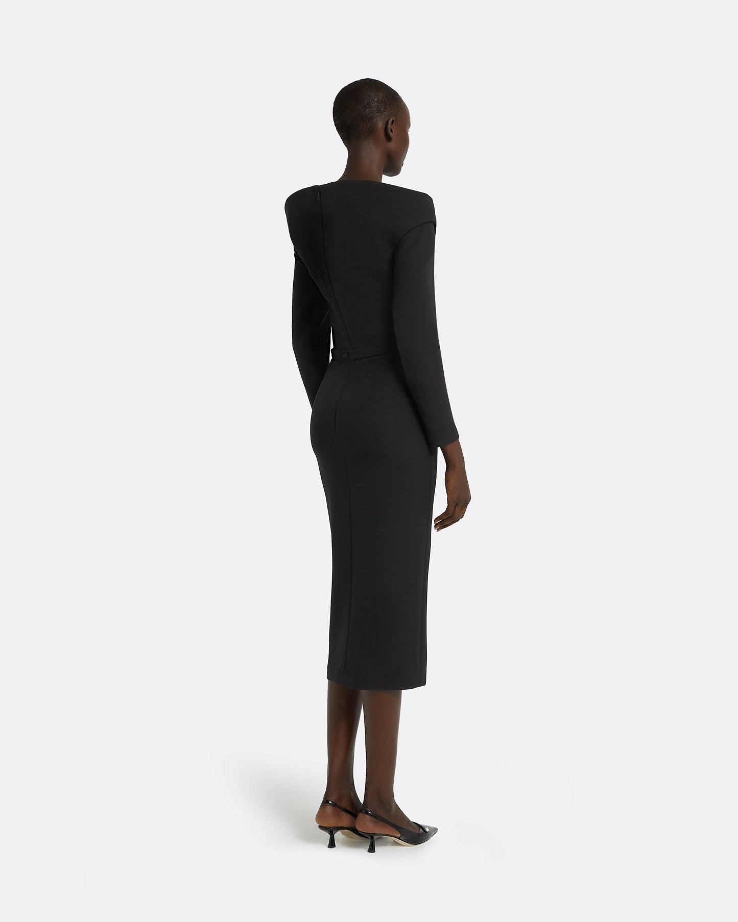 Asuman Black Midi Dress