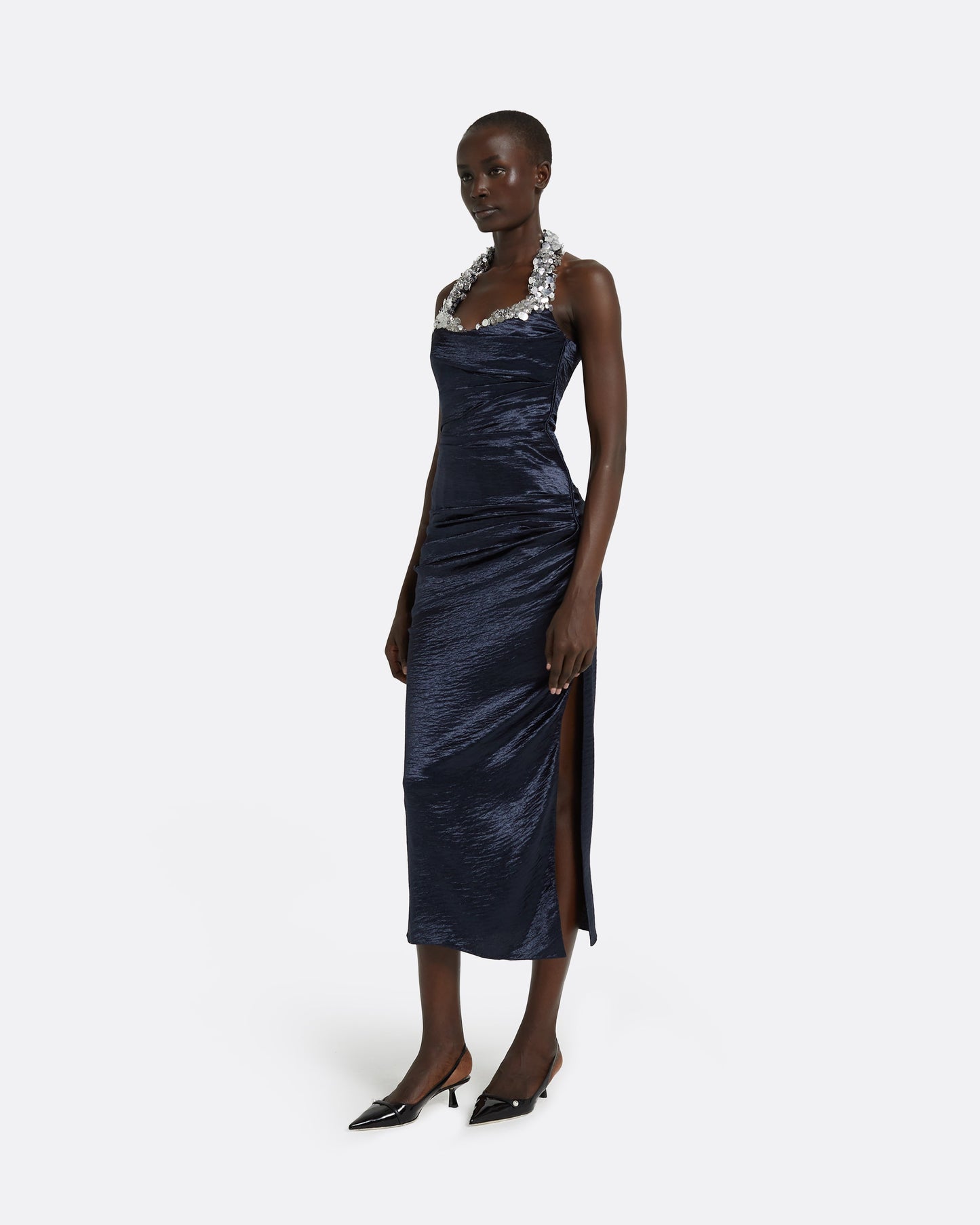 Azra Maritime Midi Dress