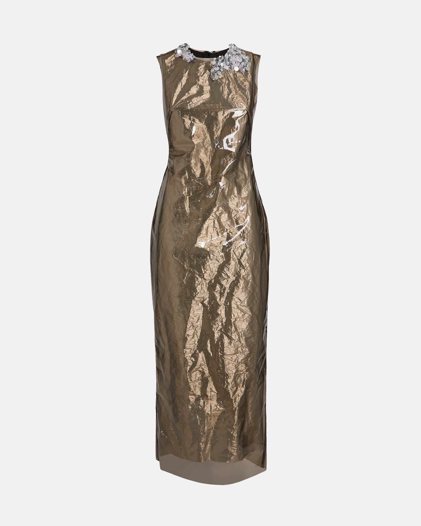 Amalia Taupe Midi Dress