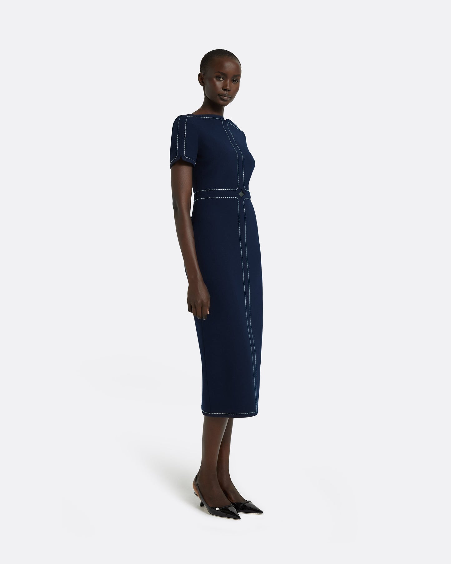 Janan Maritime Midi Dress