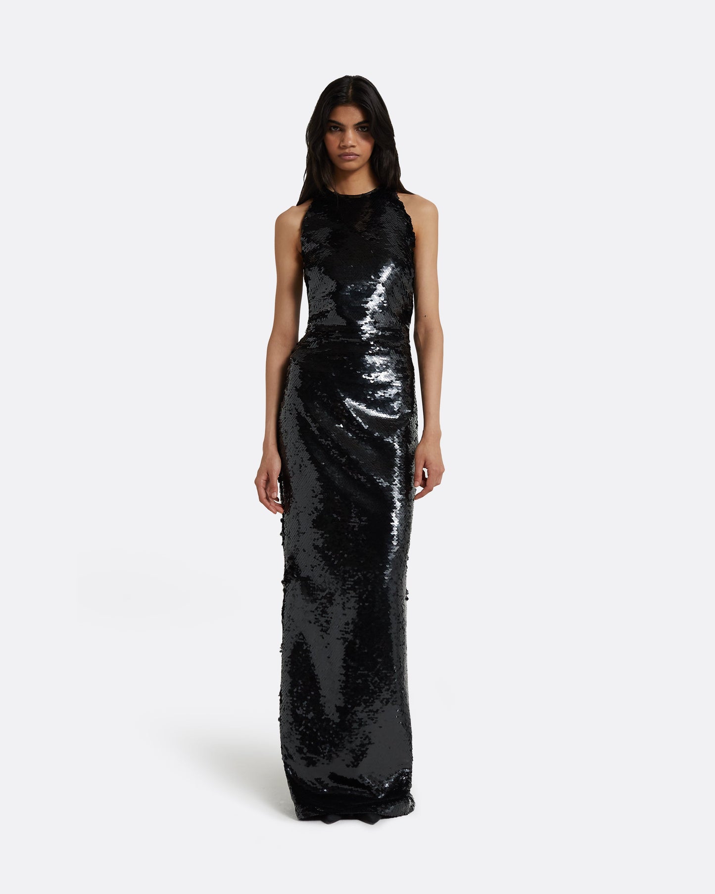 Santina Black Long Dress