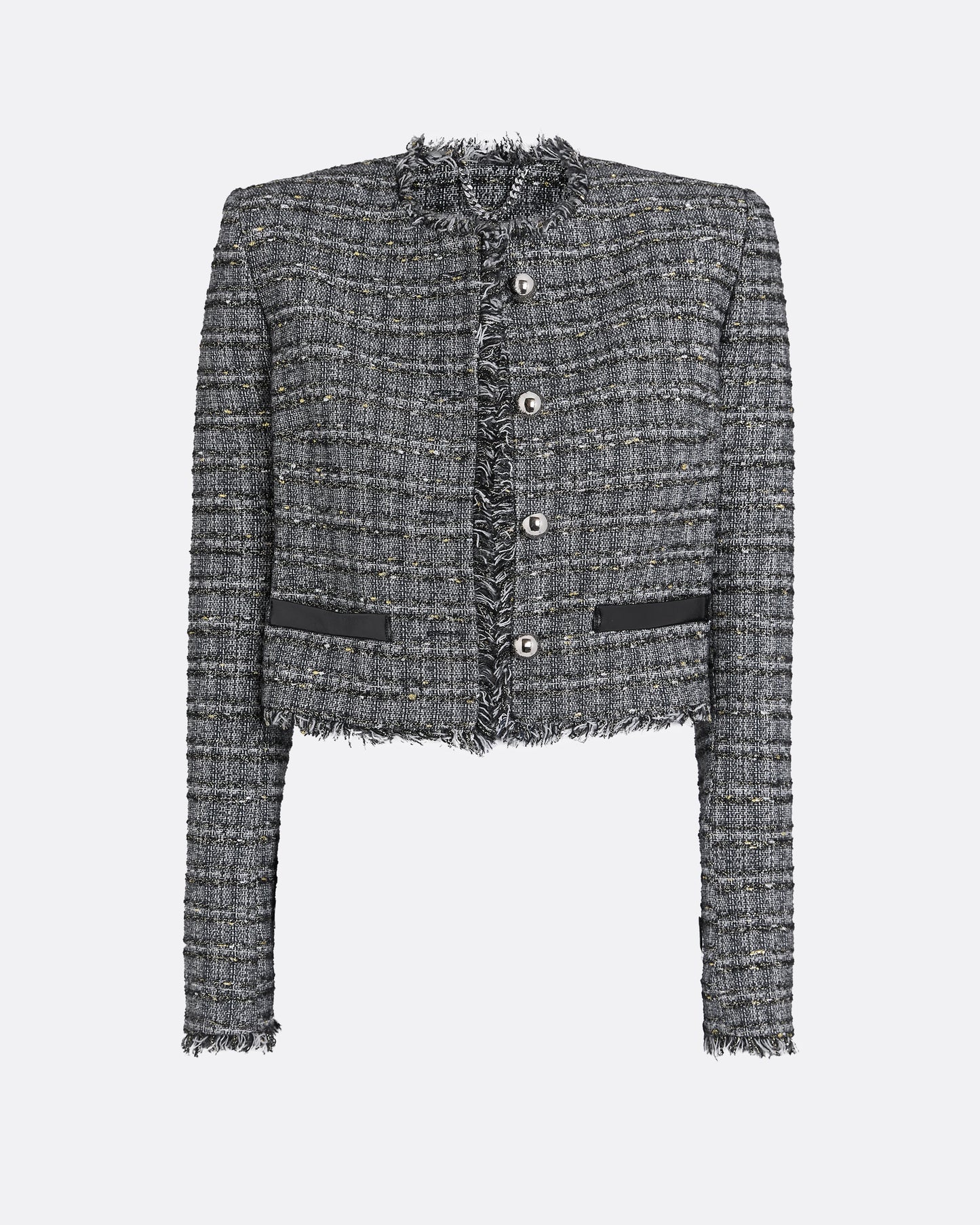 Amelia Metallic Greyscale Jacket