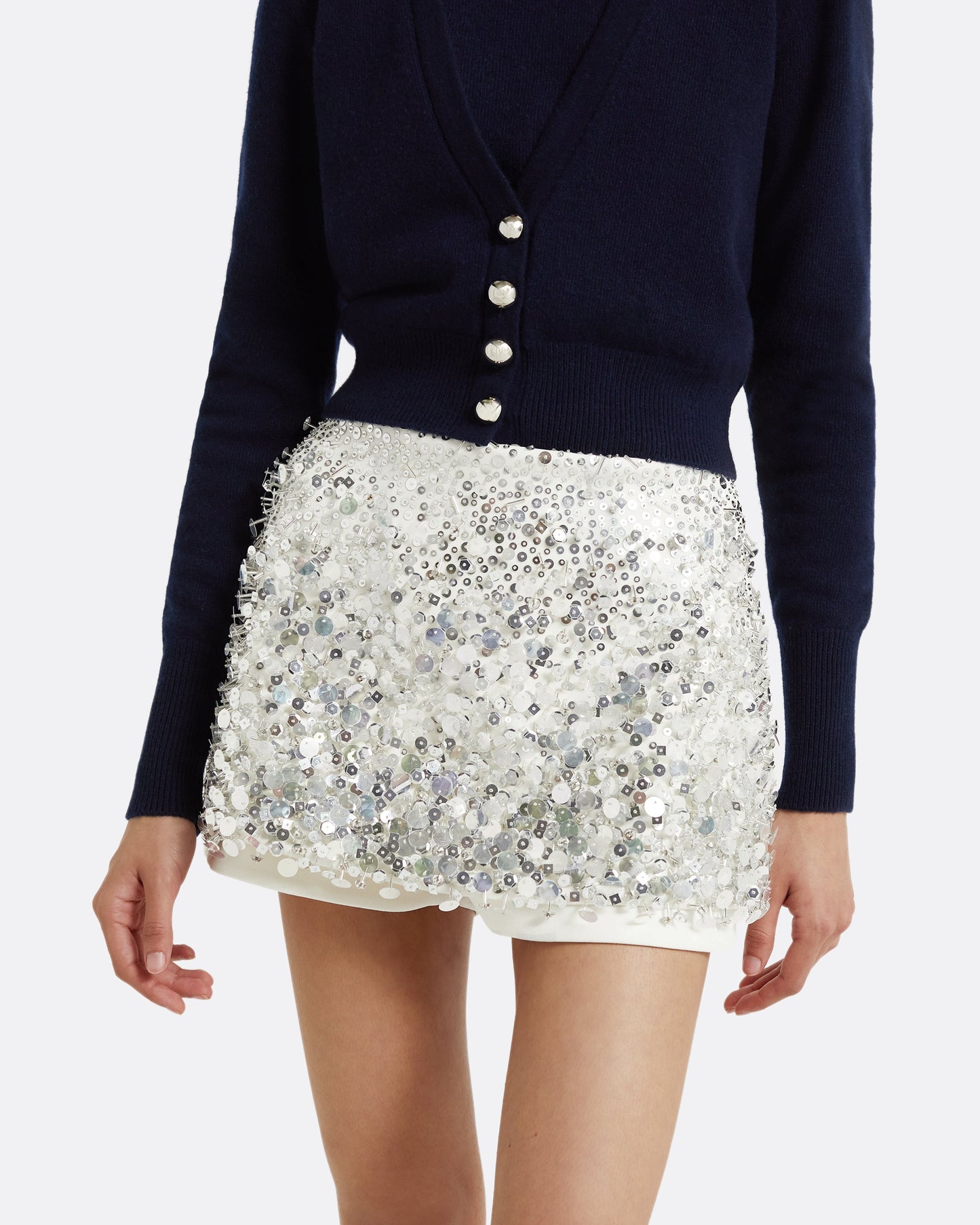 Matilda Ivory & Silver Skirt