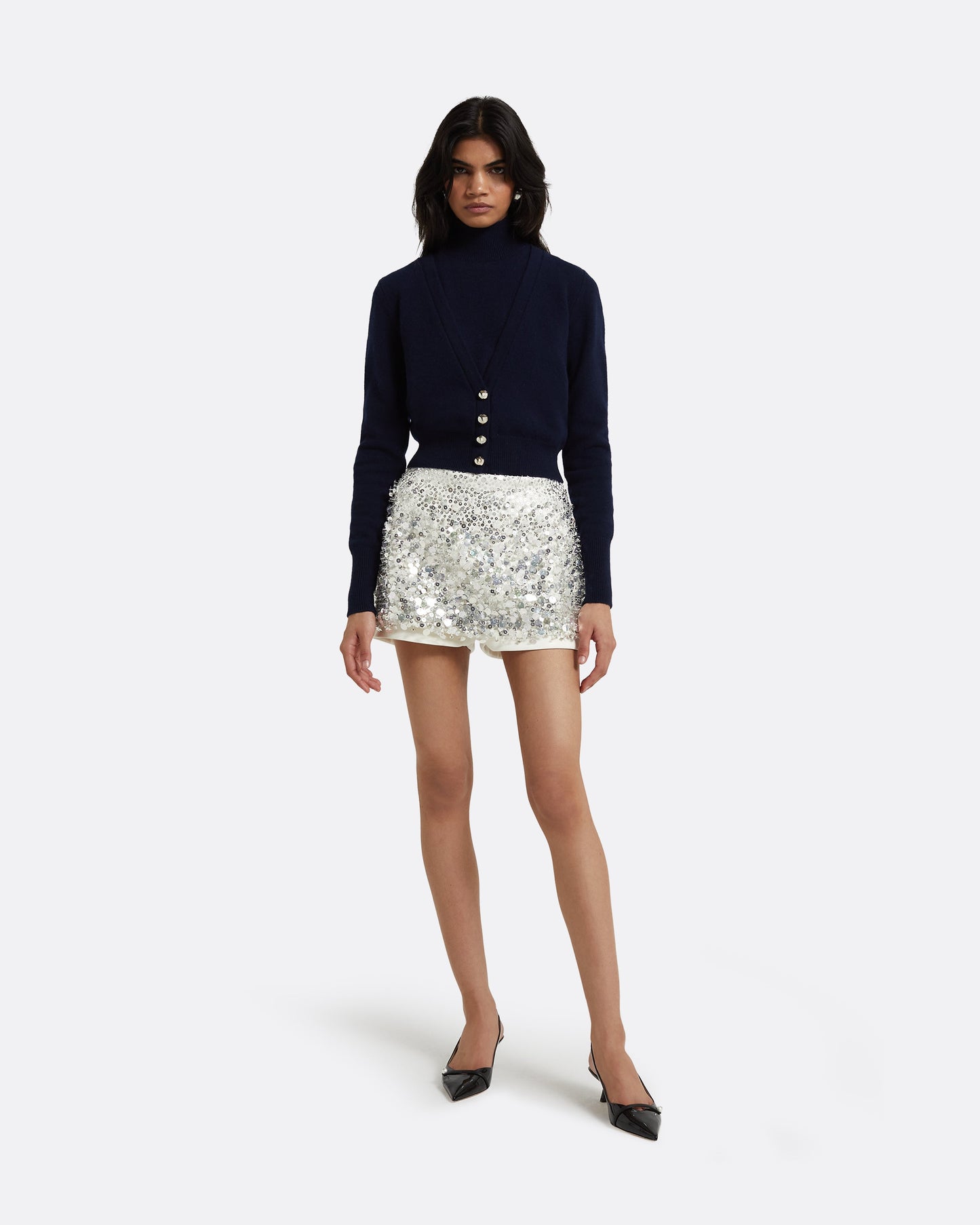 Matilda Ivory & Silver Skirt